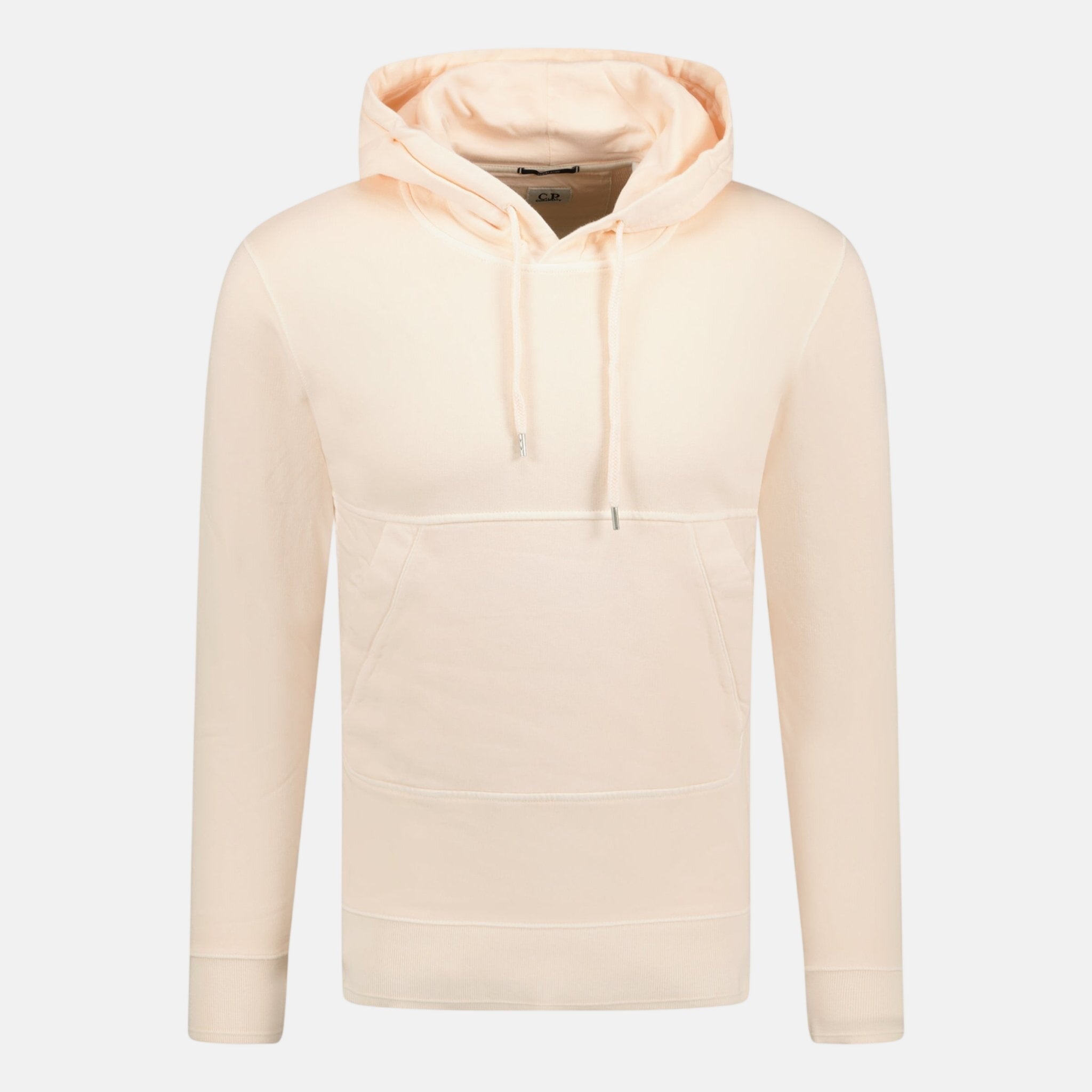 CP Company Arm Logo Hooded Sweatshirt Rose Pink | Studio DOS