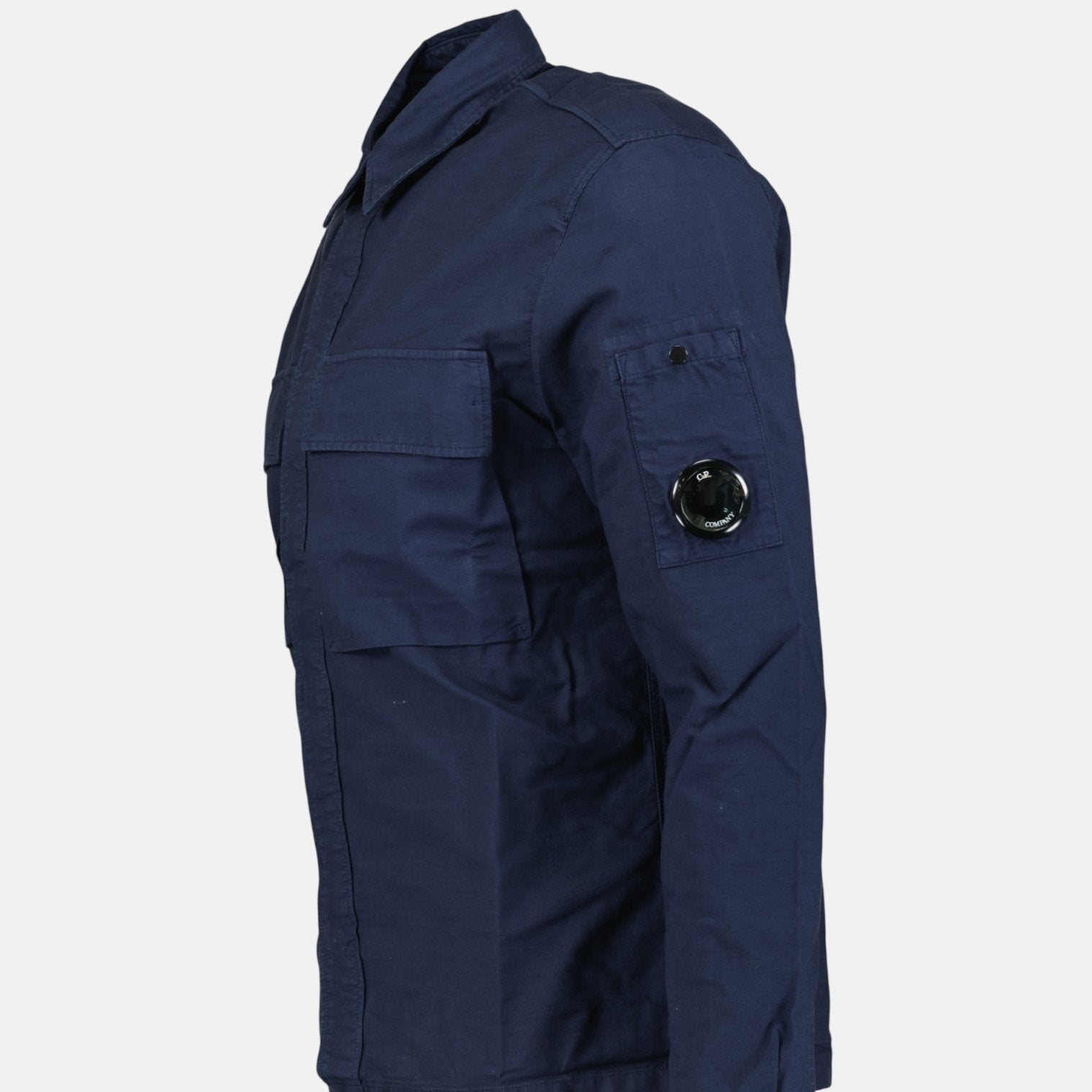 CP Company 'Broken Batavia' Zip Overshirt Navy | Studio DOS
