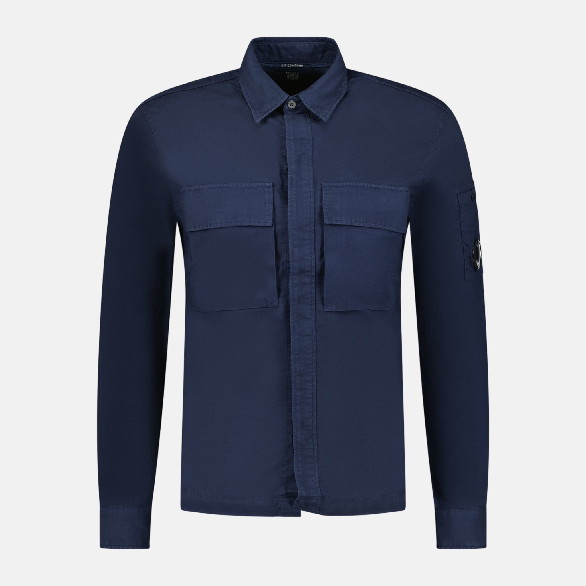 CP Company 'Broken Batavia' Zip Overshirt Navy | Studio DOS