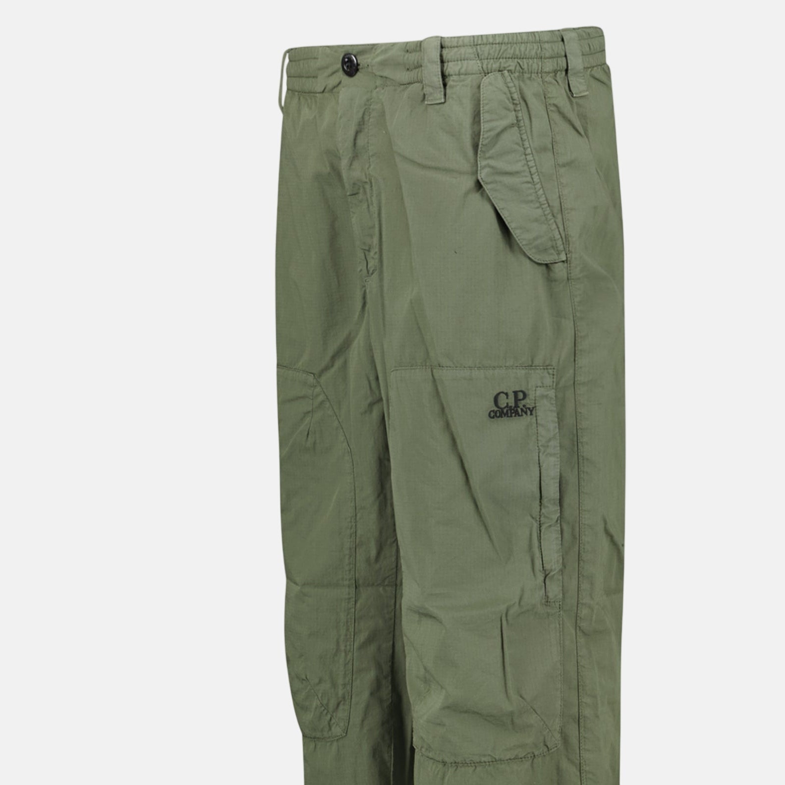 CP Company Cotton Rip Stop Loose Cargo Pants Thyme | Studio DOS