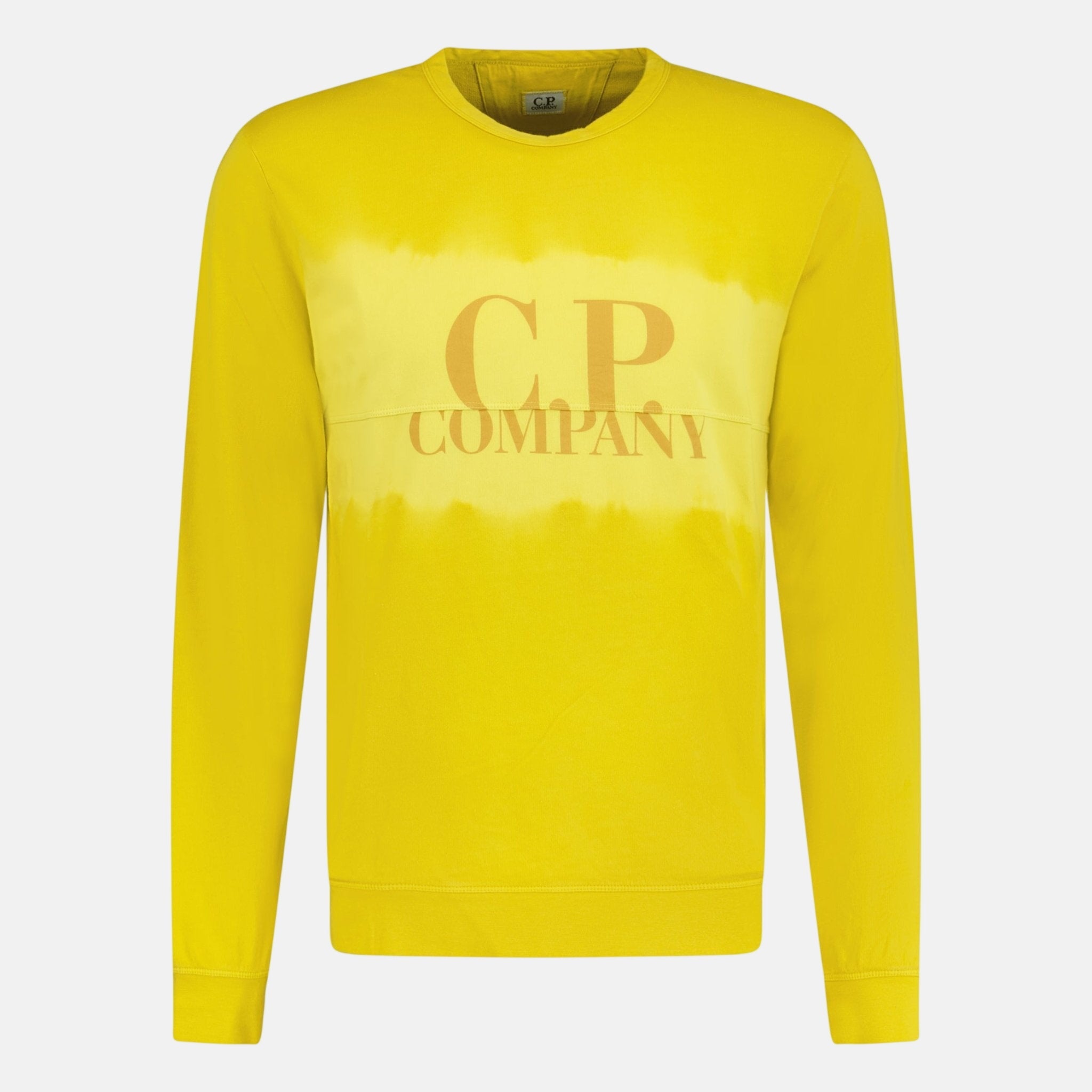CP Company Dye Logo Sweatshirt Yellow | Studio DOS