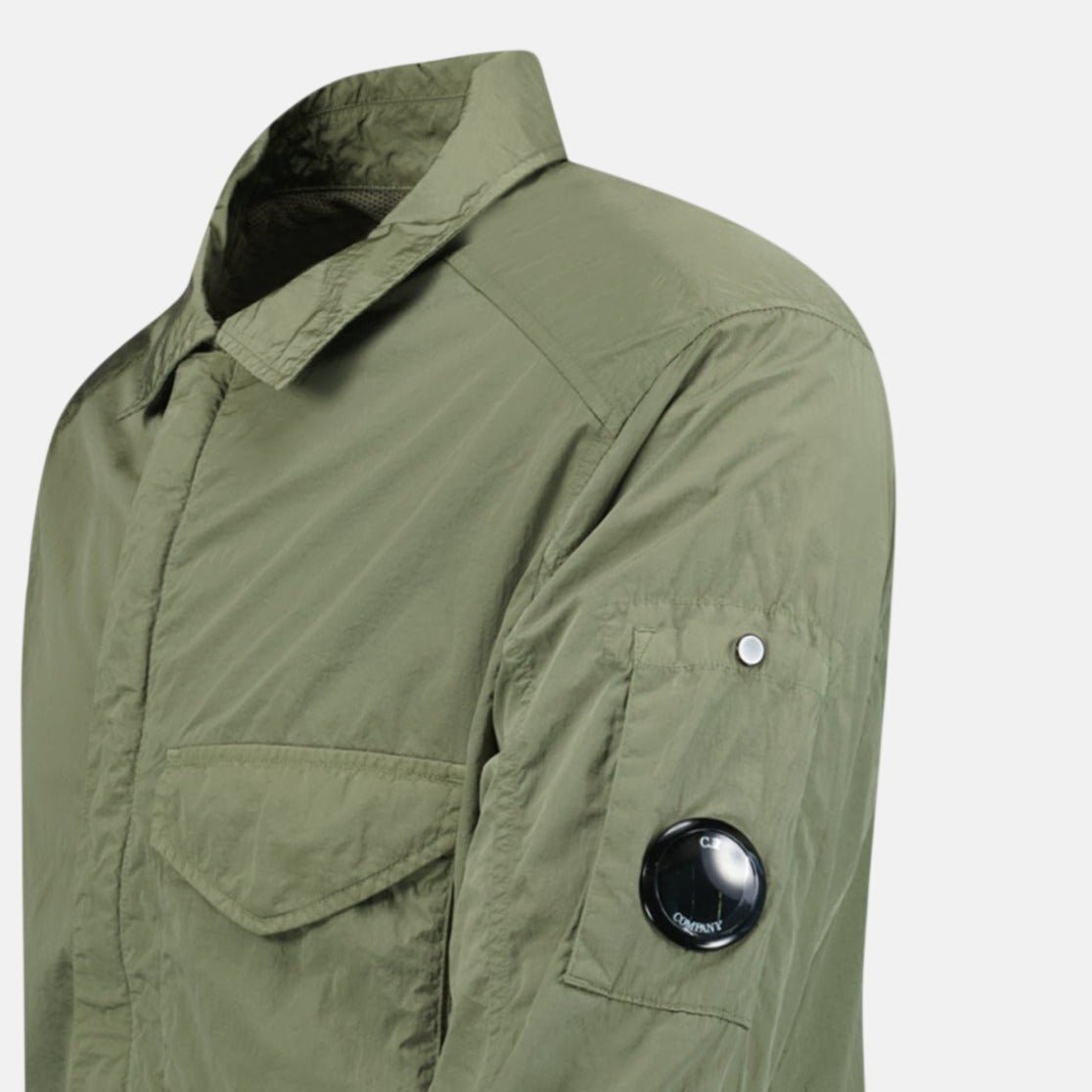 CP Company Lens Chrome Zip - Up Jacket Military Green | Studio DOS