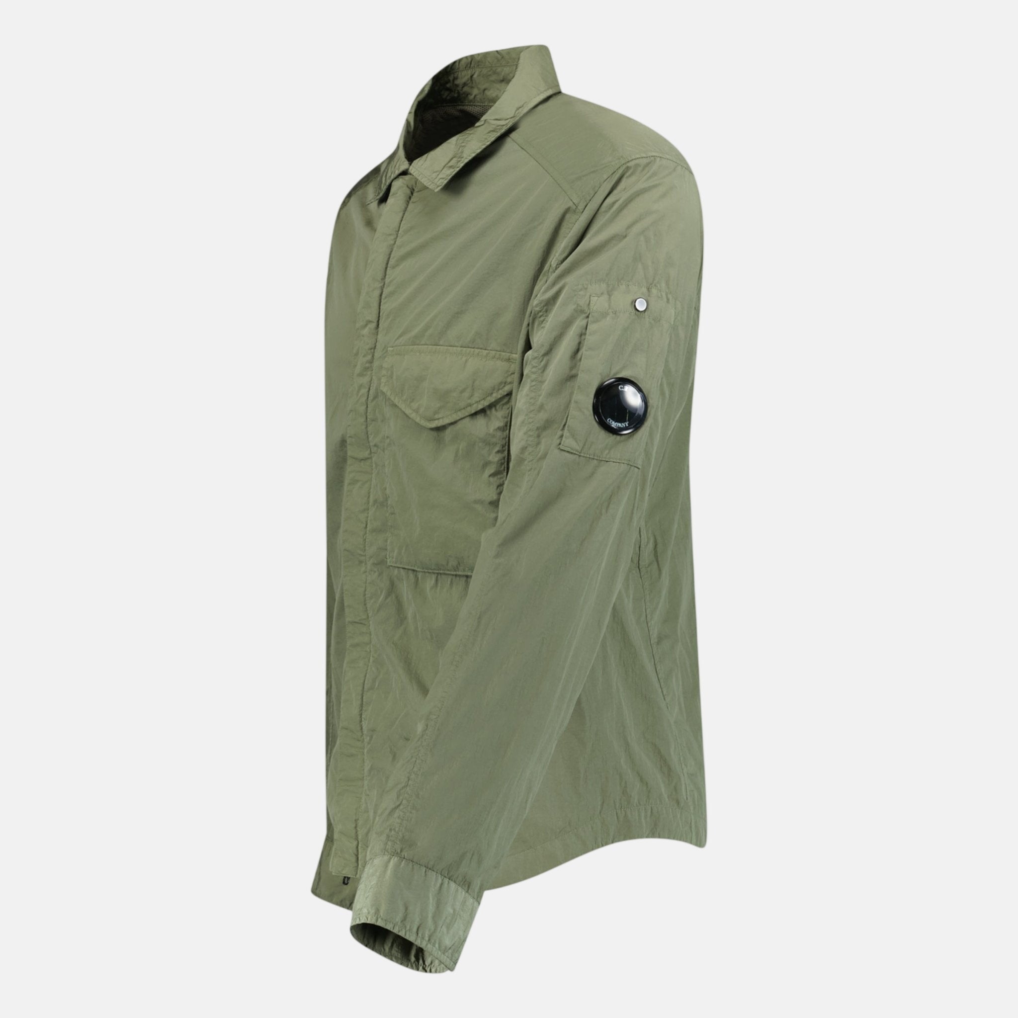 CP Company Lens Chrome Zip - Up Jacket Military Green | Studio DOS