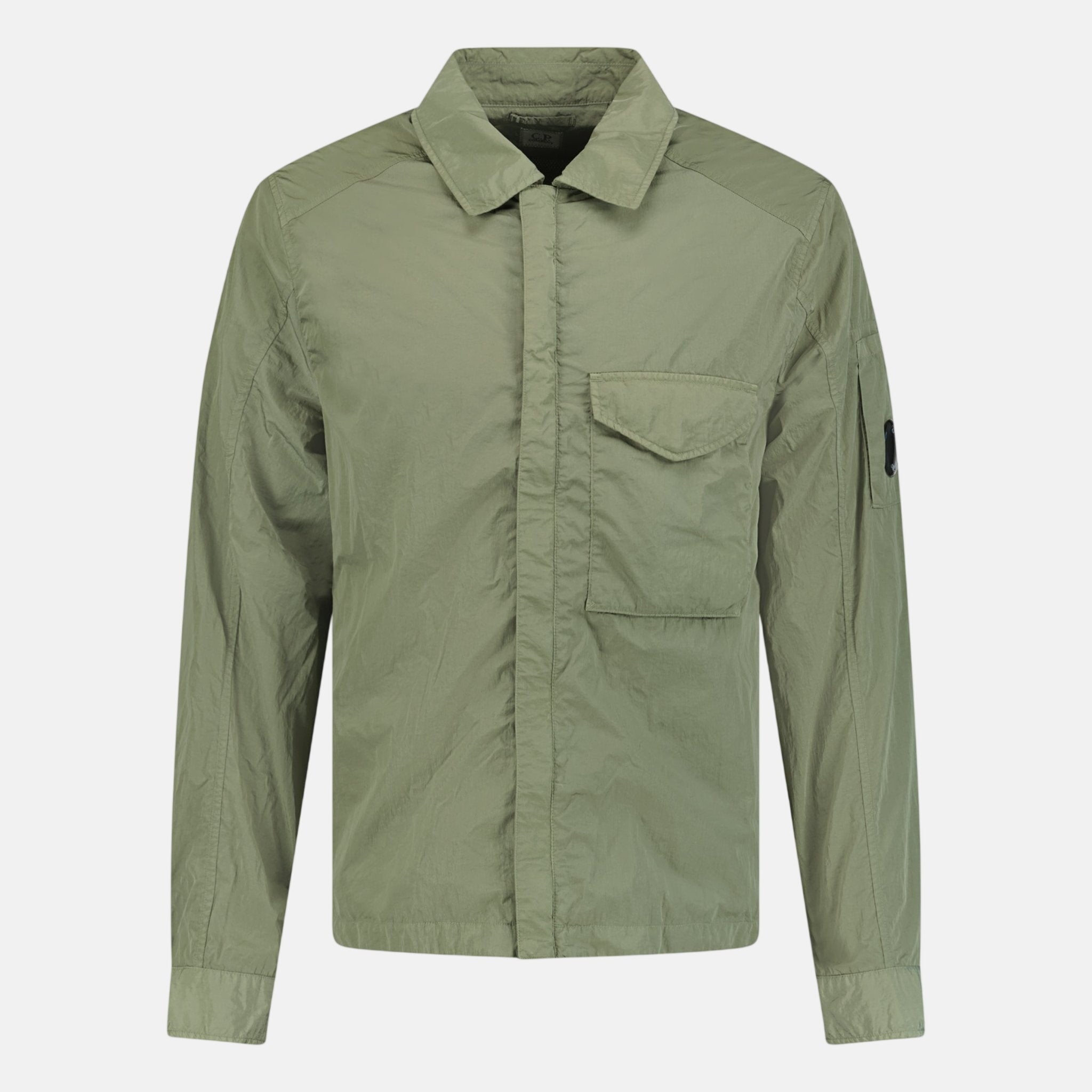 CP Company Lens Chrome Zip - Up Jacket Military Green | Studio DOS