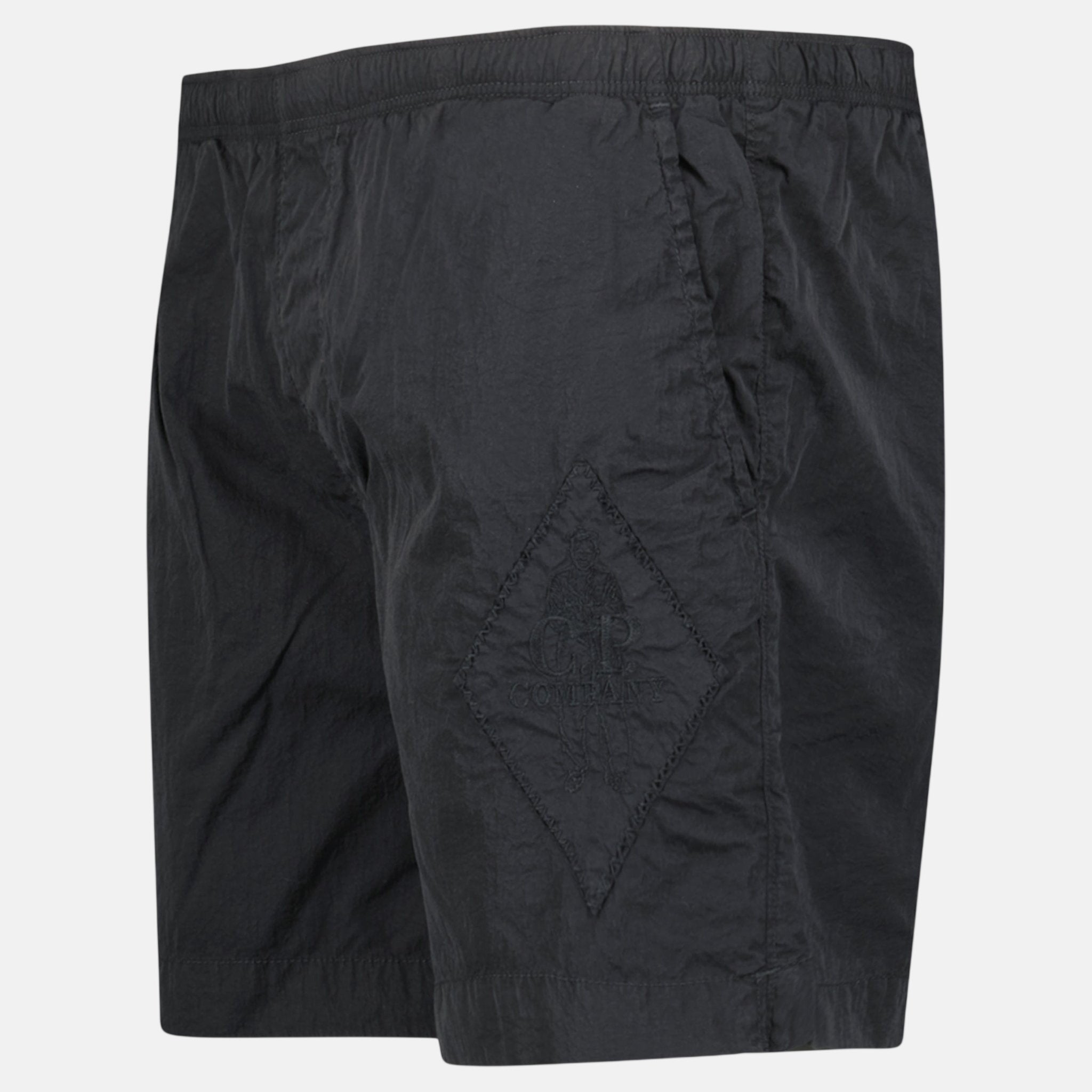 CP Company Logo - Embroidered Swim Shorts Black | Studio DOS