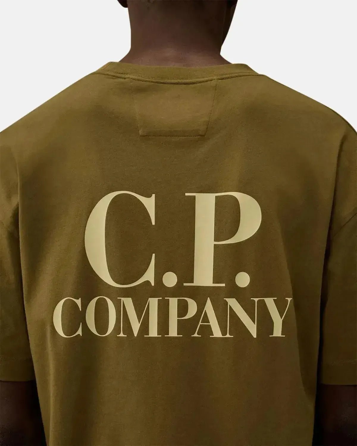 CP COMPANY MENS 30/1 JERSEY BACK LOGO T - SHIRT CAPERS | Studio DOS