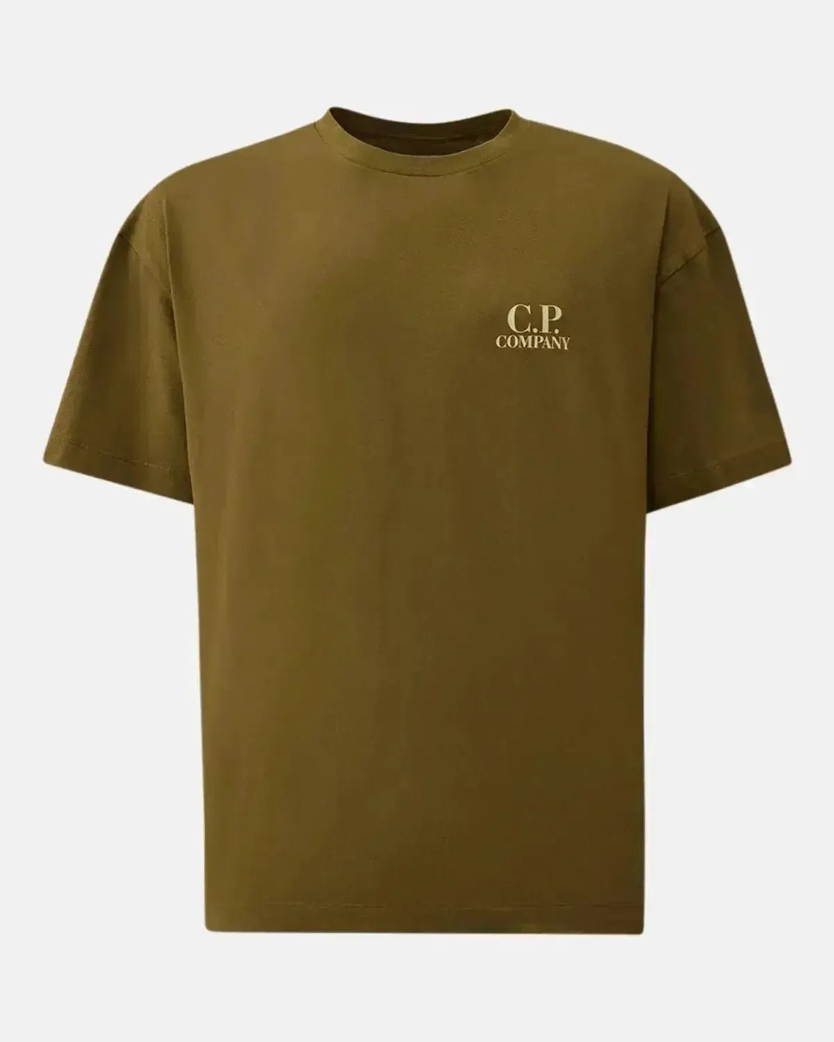 CP COMPANY MENS 30/1 JERSEY BACK LOGO T - SHIRT CAPERS | Studio DOS