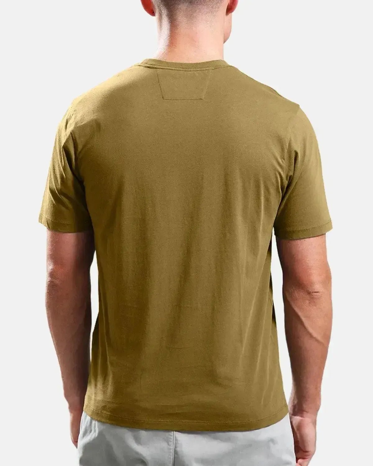 CP COMPANY MENS 30/1 JERSEY LABEL LOGO T - SHIRT CAPERS | Studio DOS
