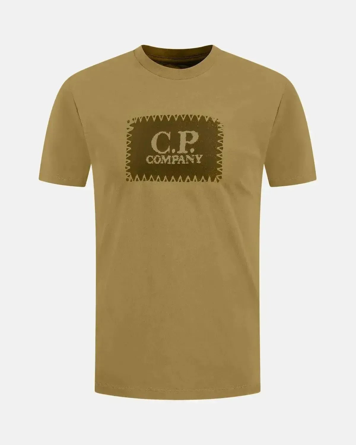 CP COMPANY MENS 30/1 JERSEY LABEL LOGO T - SHIRT CAPERS | Studio DOS