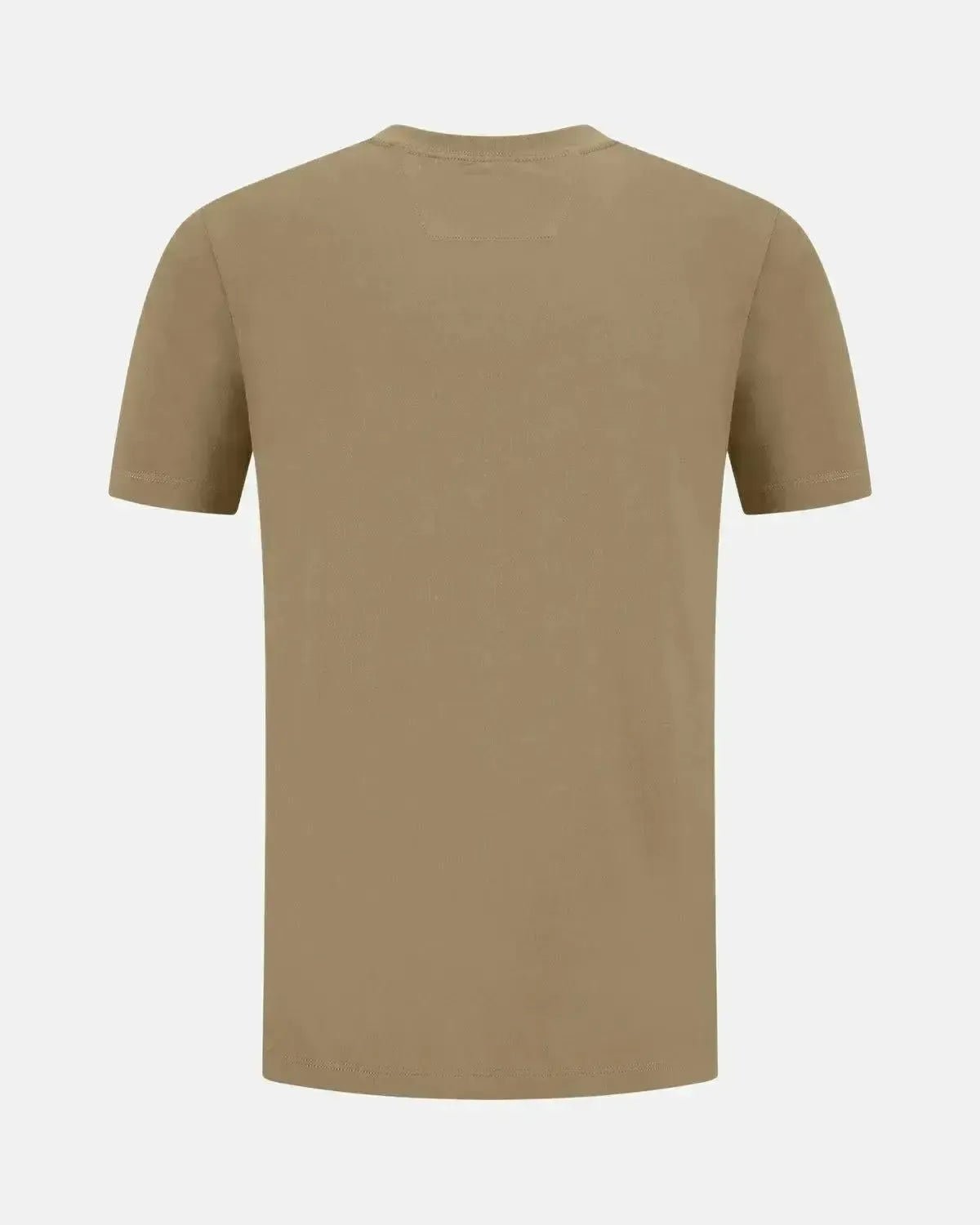 CP COMPANY MENS 30/1 JERSEY LABEL LOGO T - SHIRT FALLEN ROCK GREY | Studio DOS