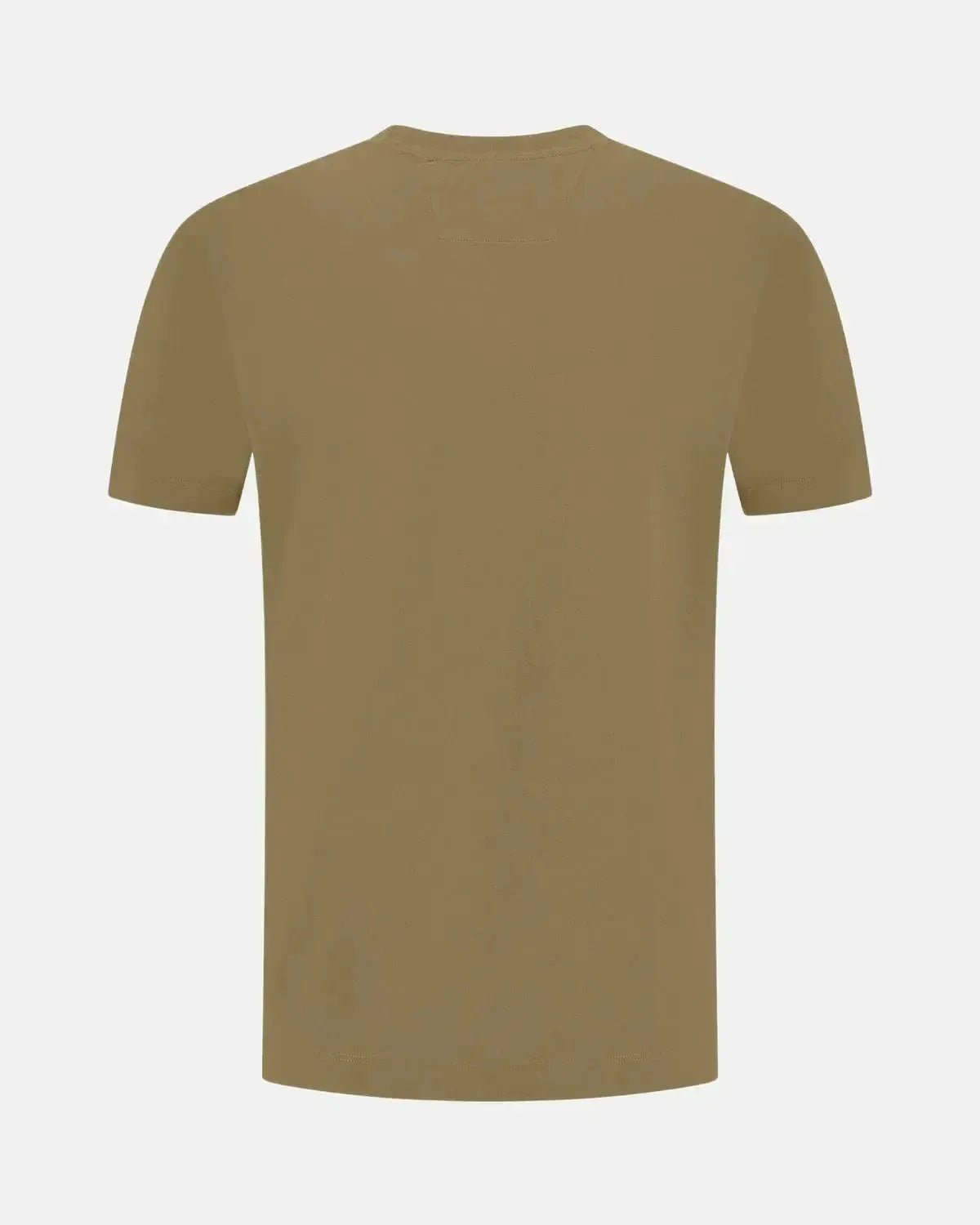 CP COMPANY MENS 30/1 JERSEY VERTICAL LOGO T - SHIRT FALLEN ROCK GREY | Studio DOS