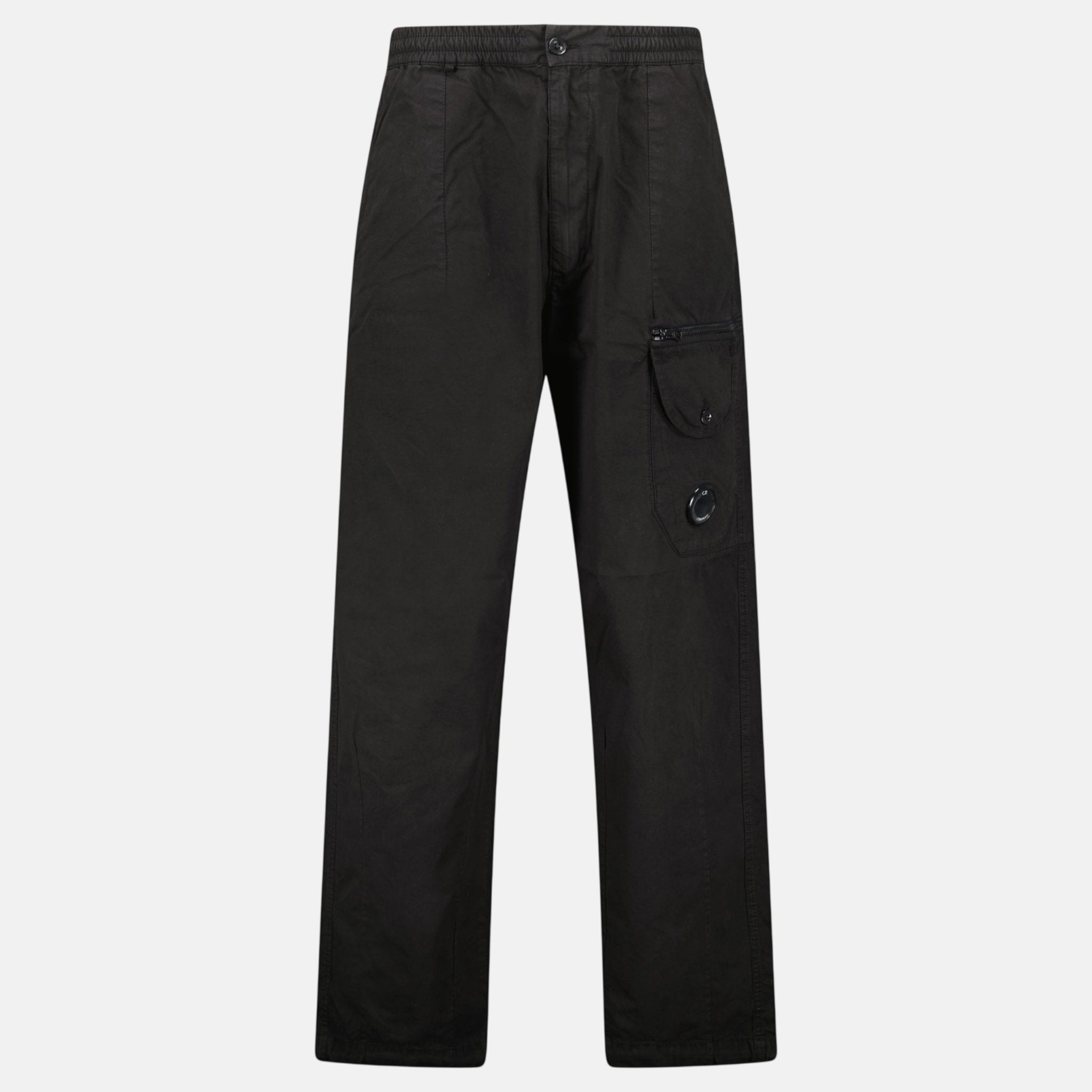 CP Company Microreps Boxy Cargo Lens Pants Black | Studio DOS