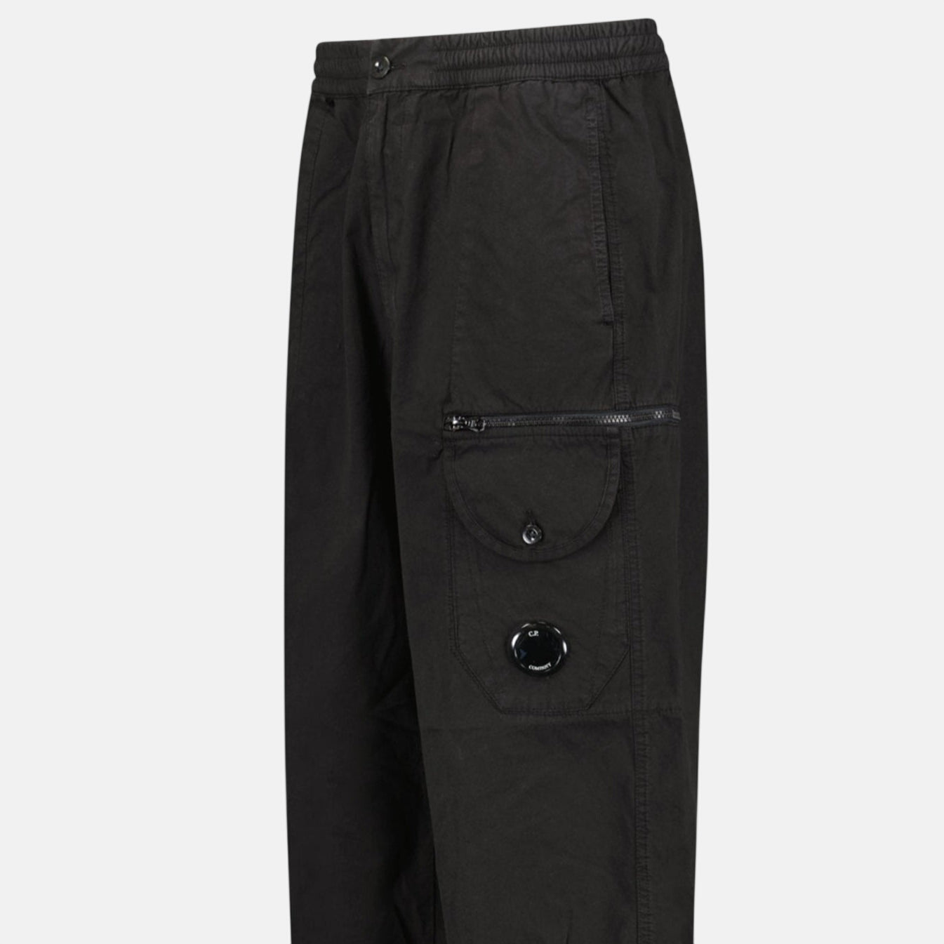 CP Company Microreps Boxy Cargo Lens Pants Black | Studio DOS