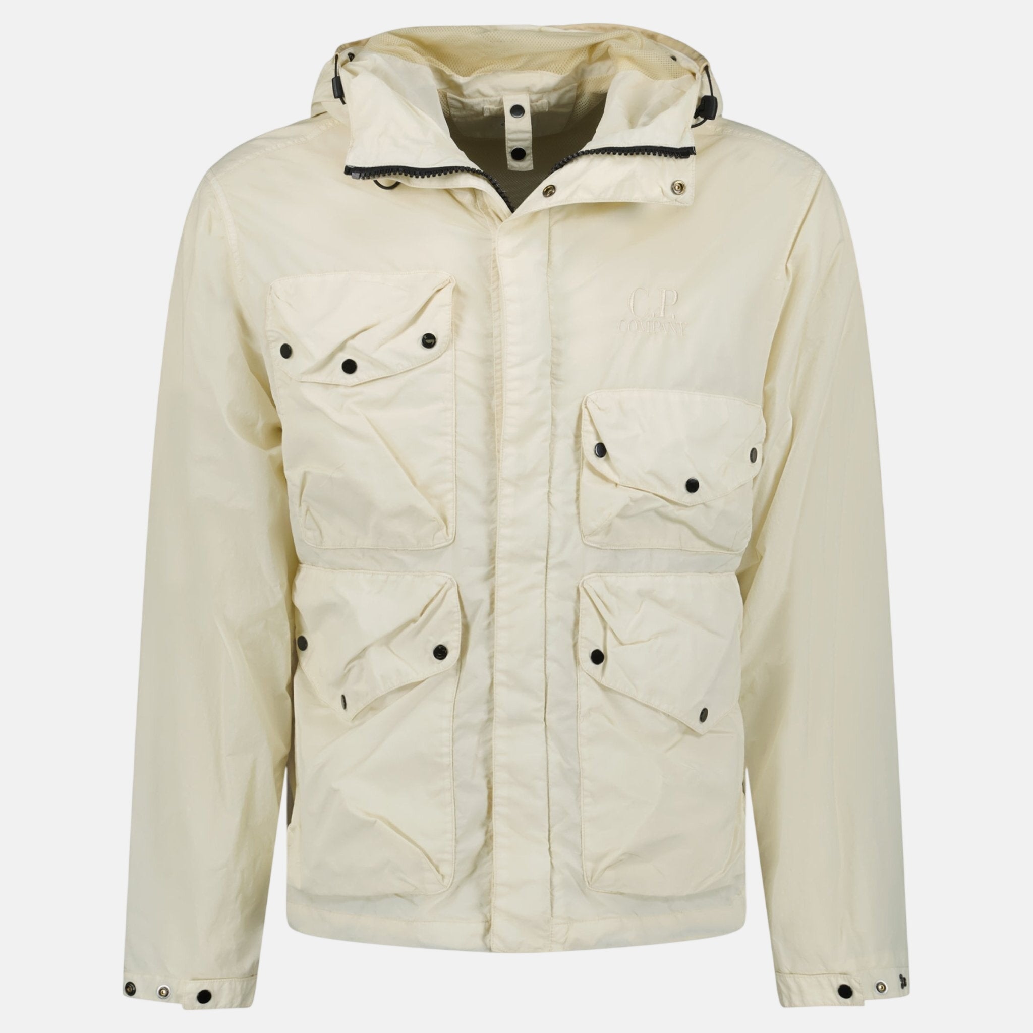CP Company Shell Flatt Nylon Goggle Jacket Pistachio | Studio DOS