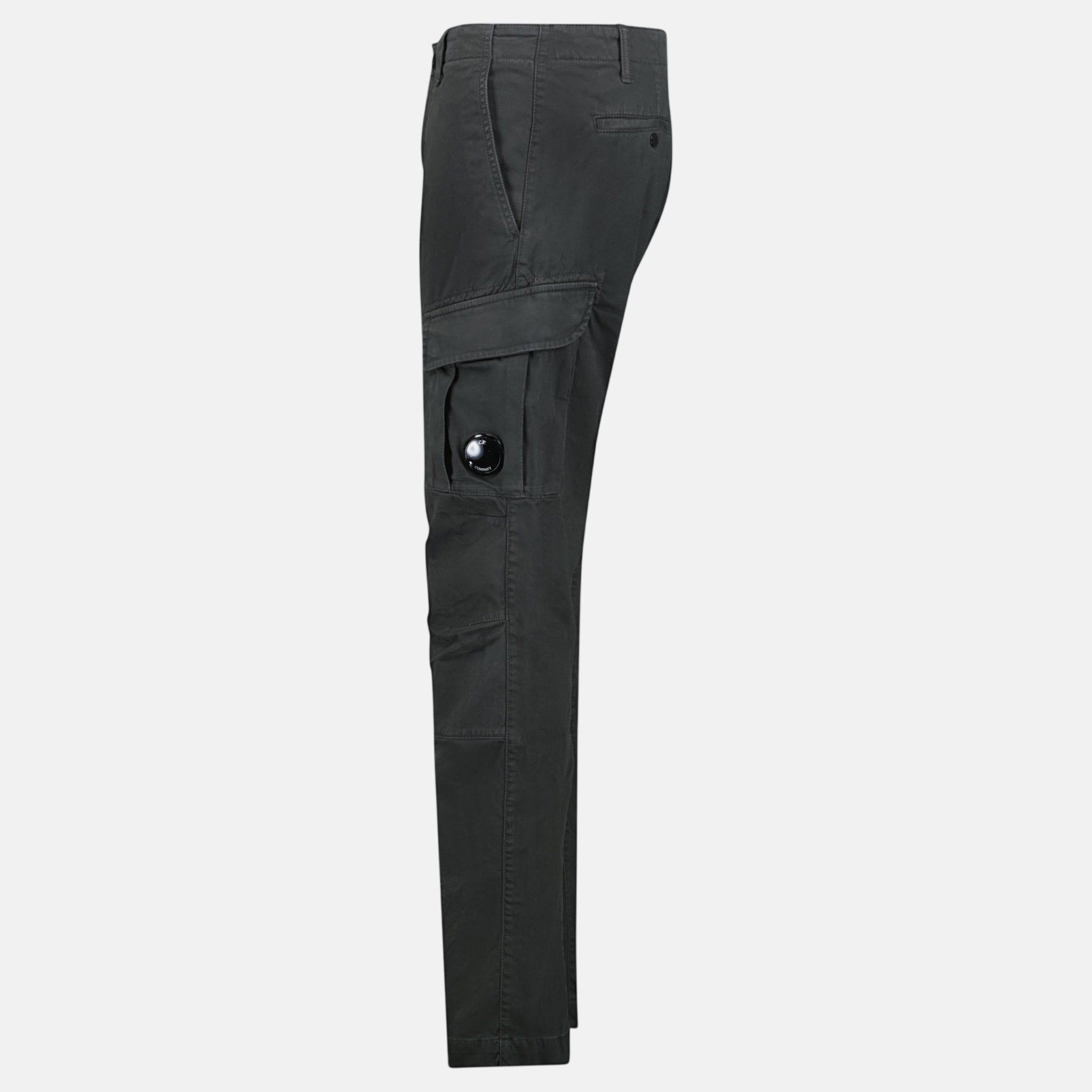 CP Company Stretch Sateen Cargo Lens Pants Grey | Studio DOS