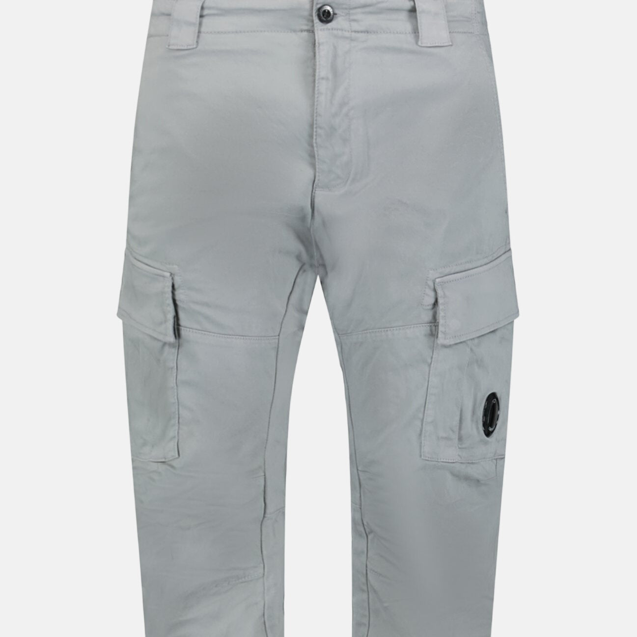 CP Company Stretch Sateen Cargo Pants Grey | Studio DOS