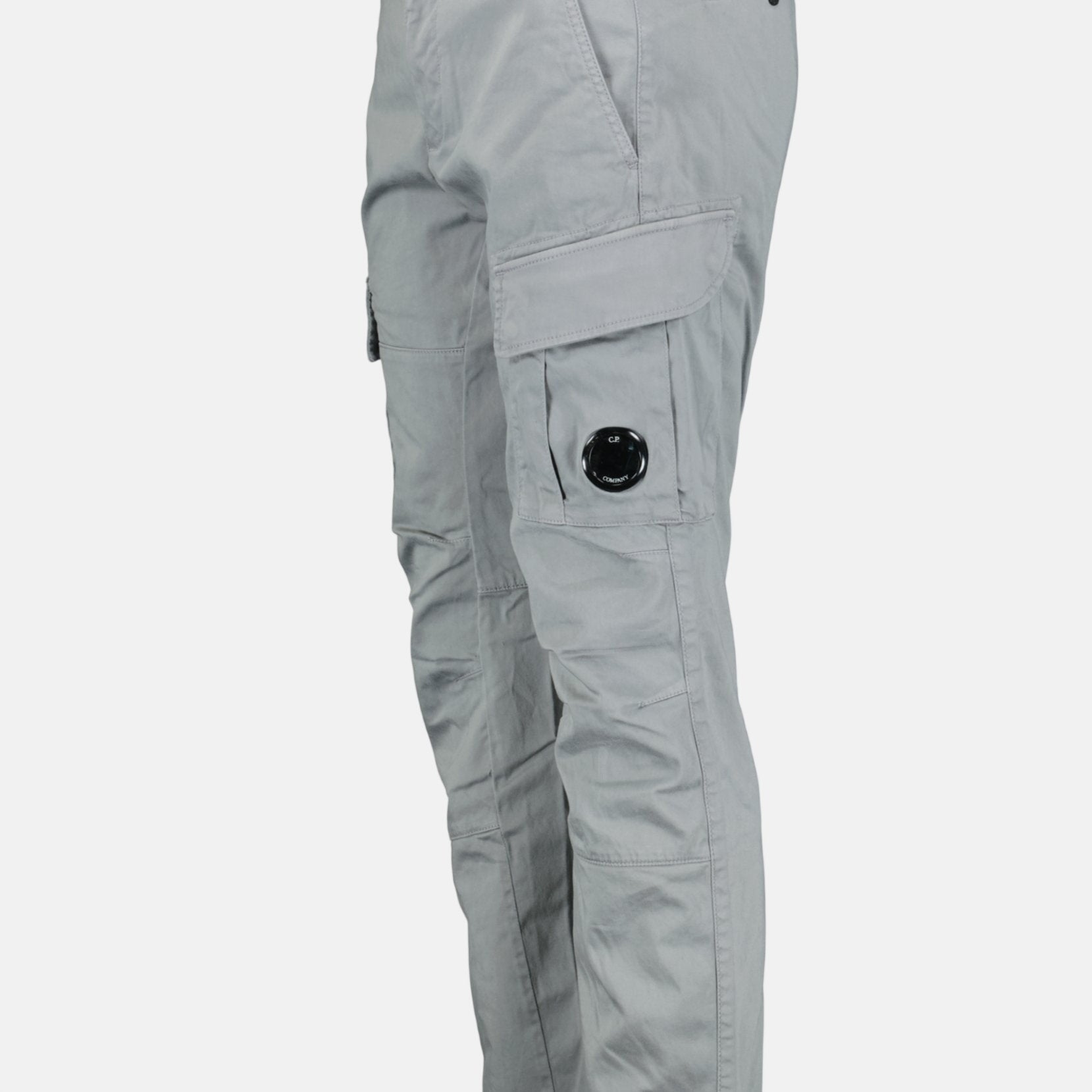 CP Company Stretch Sateen Cargo Pants Grey | Studio DOS