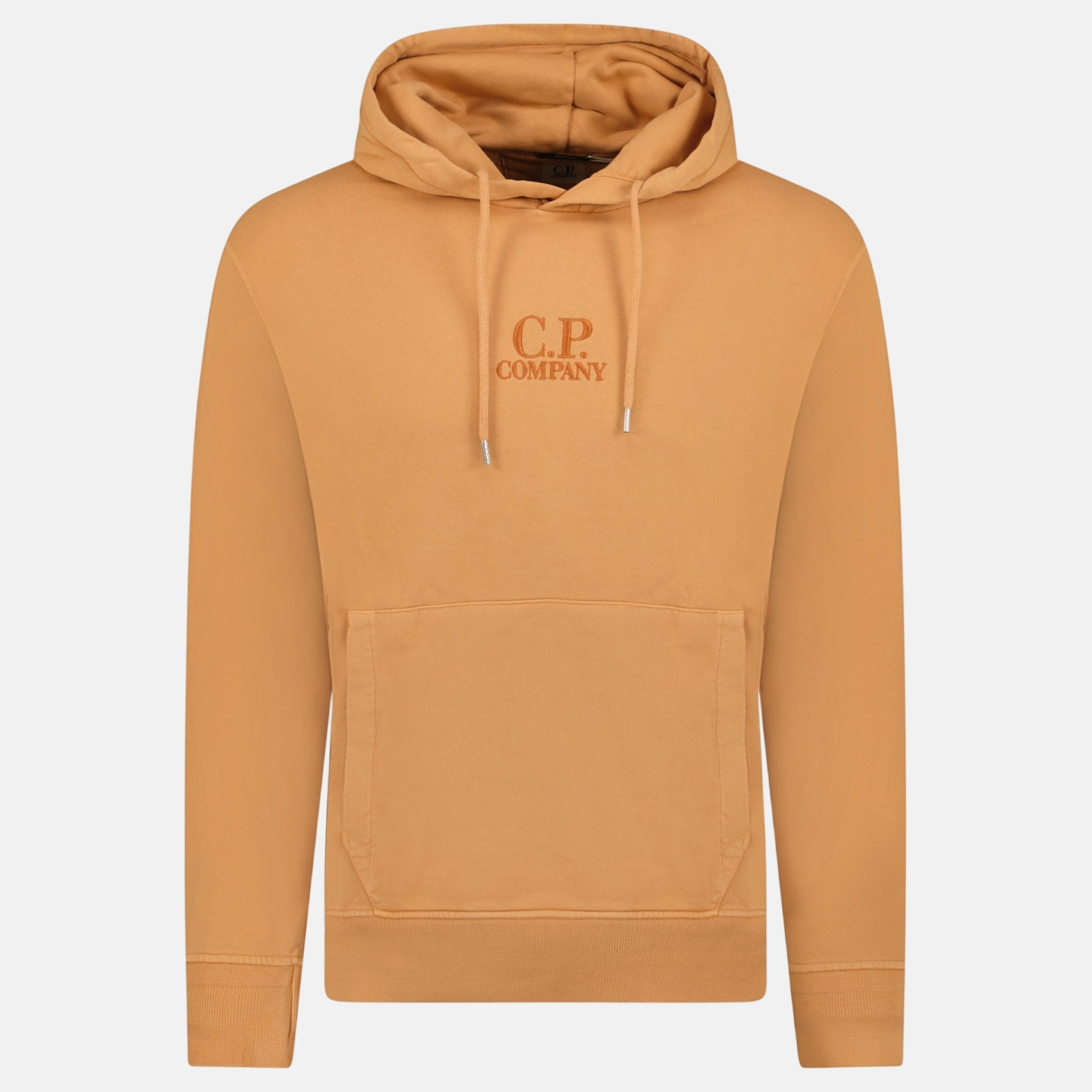 CP Company Writing Logo Hooded Sweatshirt Apricot | Studio DOS