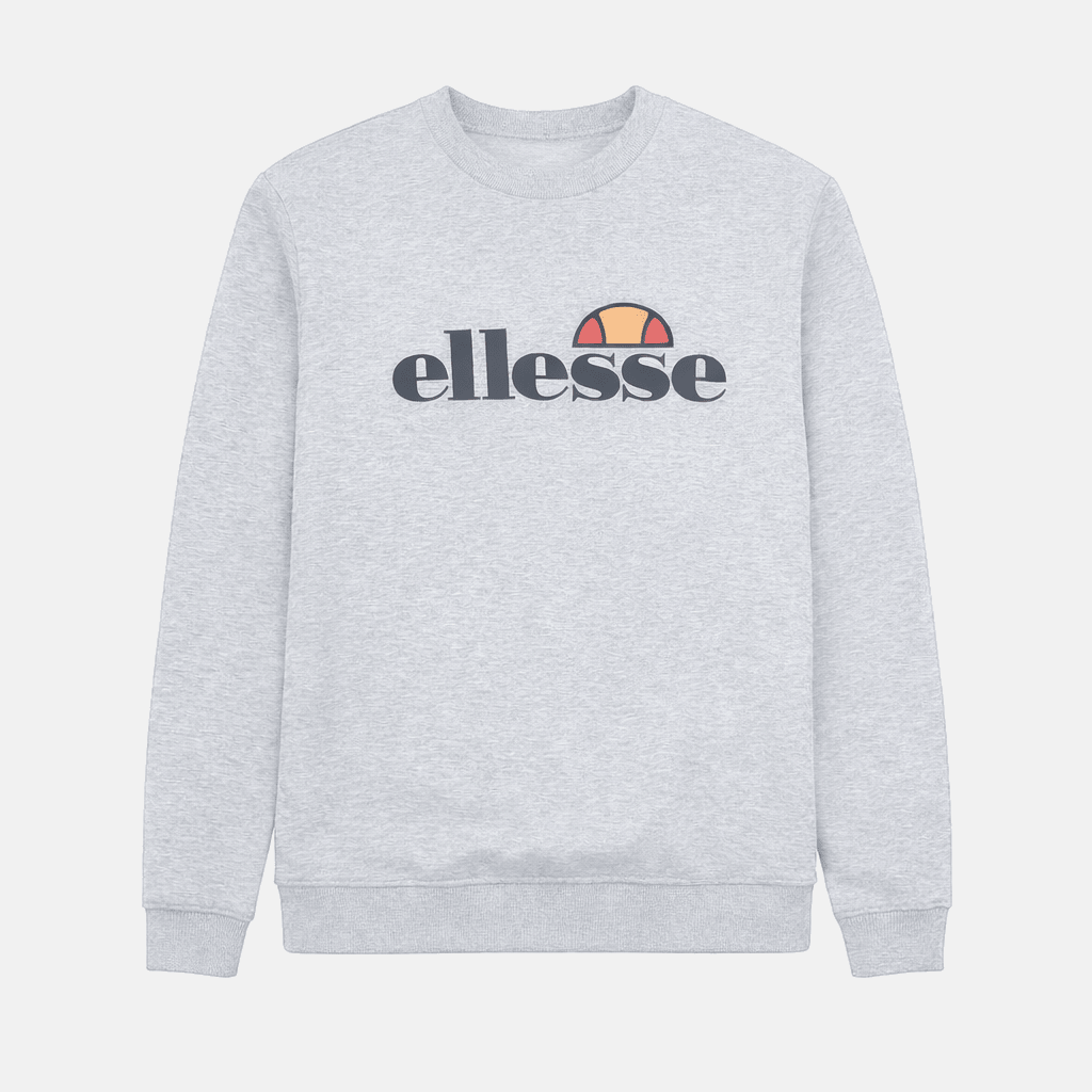 Ellesse Corvaro Sweatshirt Light Grey Marl | Studio DOS