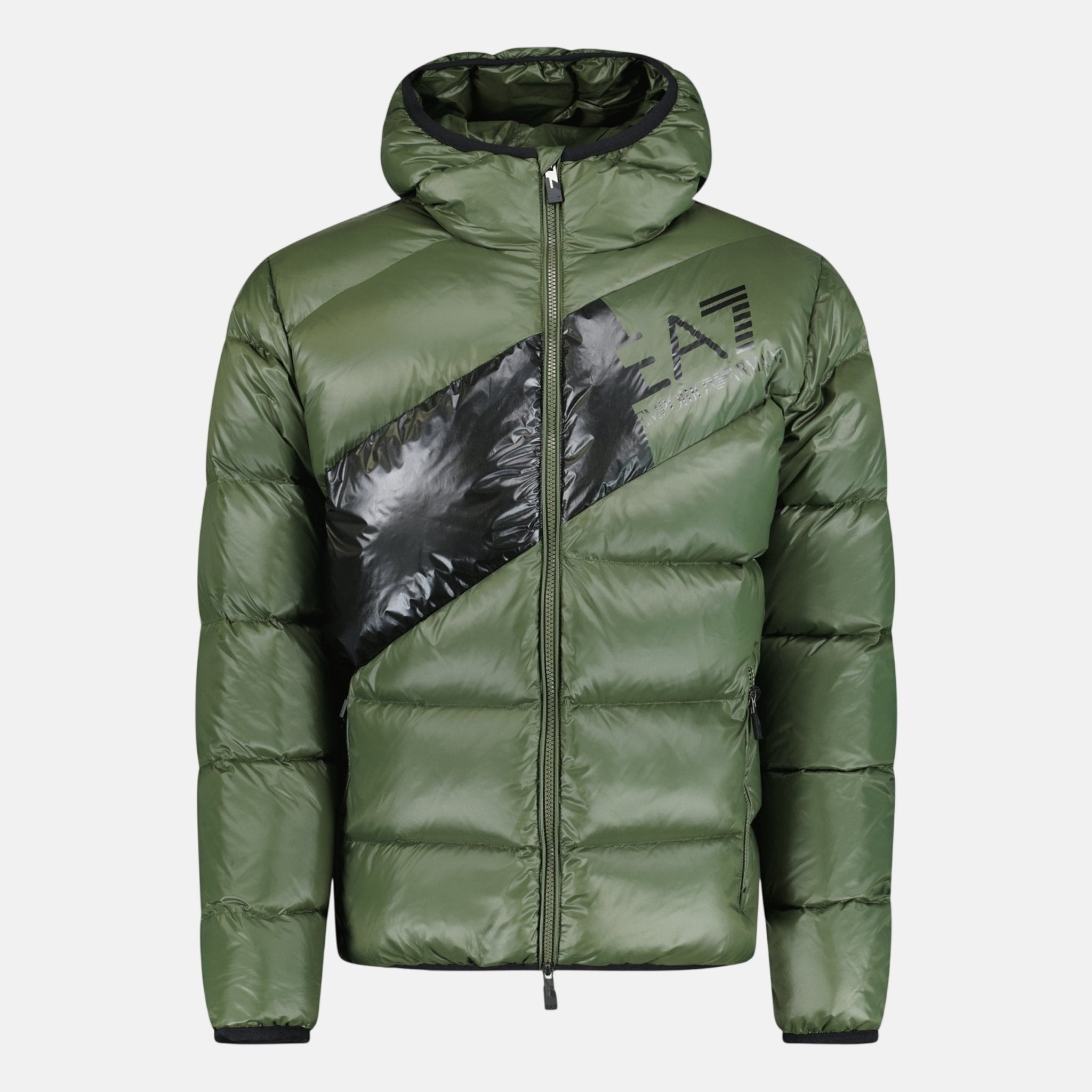Emporio Armani Down Padded Puffer Jacket Forest Night Green | Studio DOS