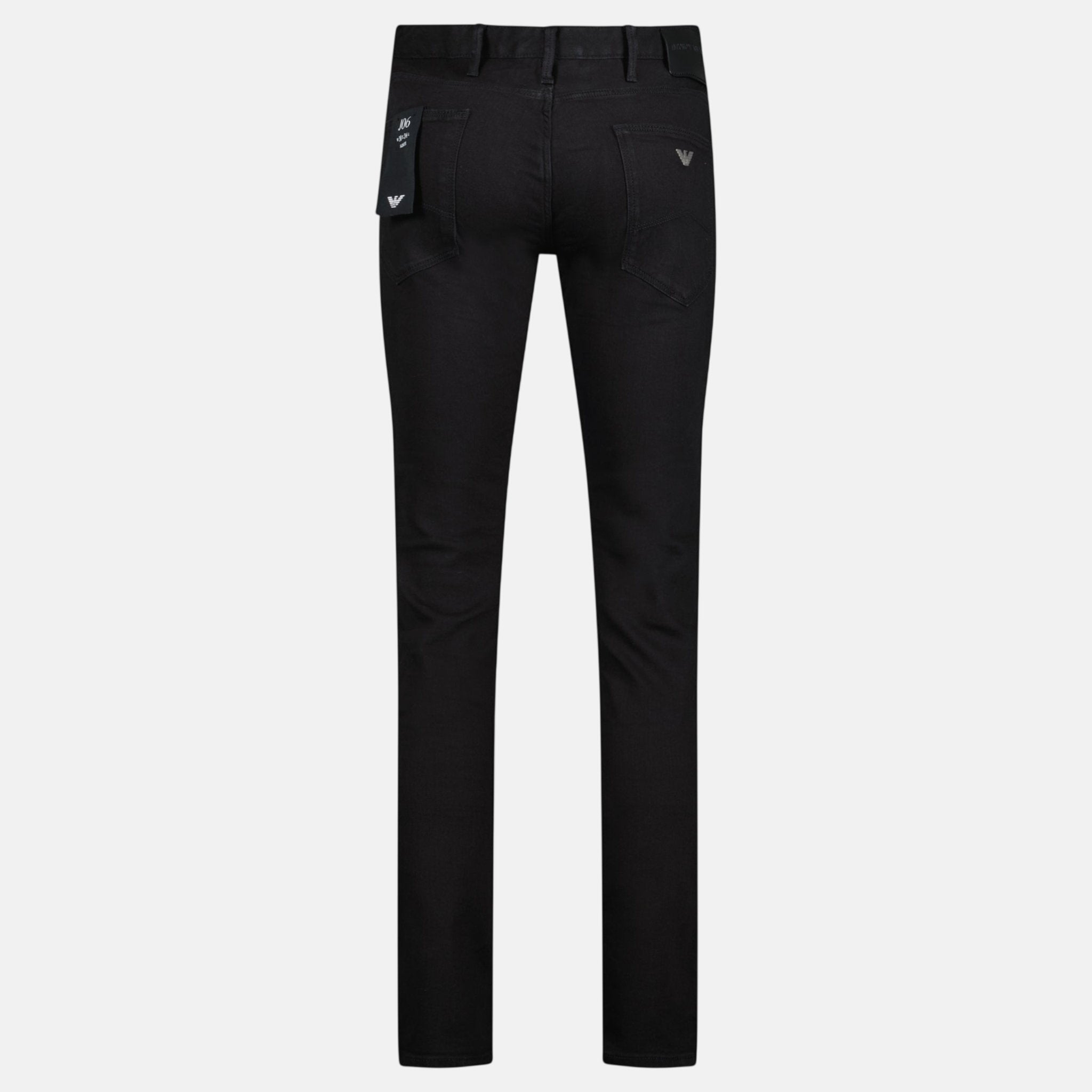 Emporio Armani J06 Slim Fit 5 Pocket Jeans Black | Studio DOS