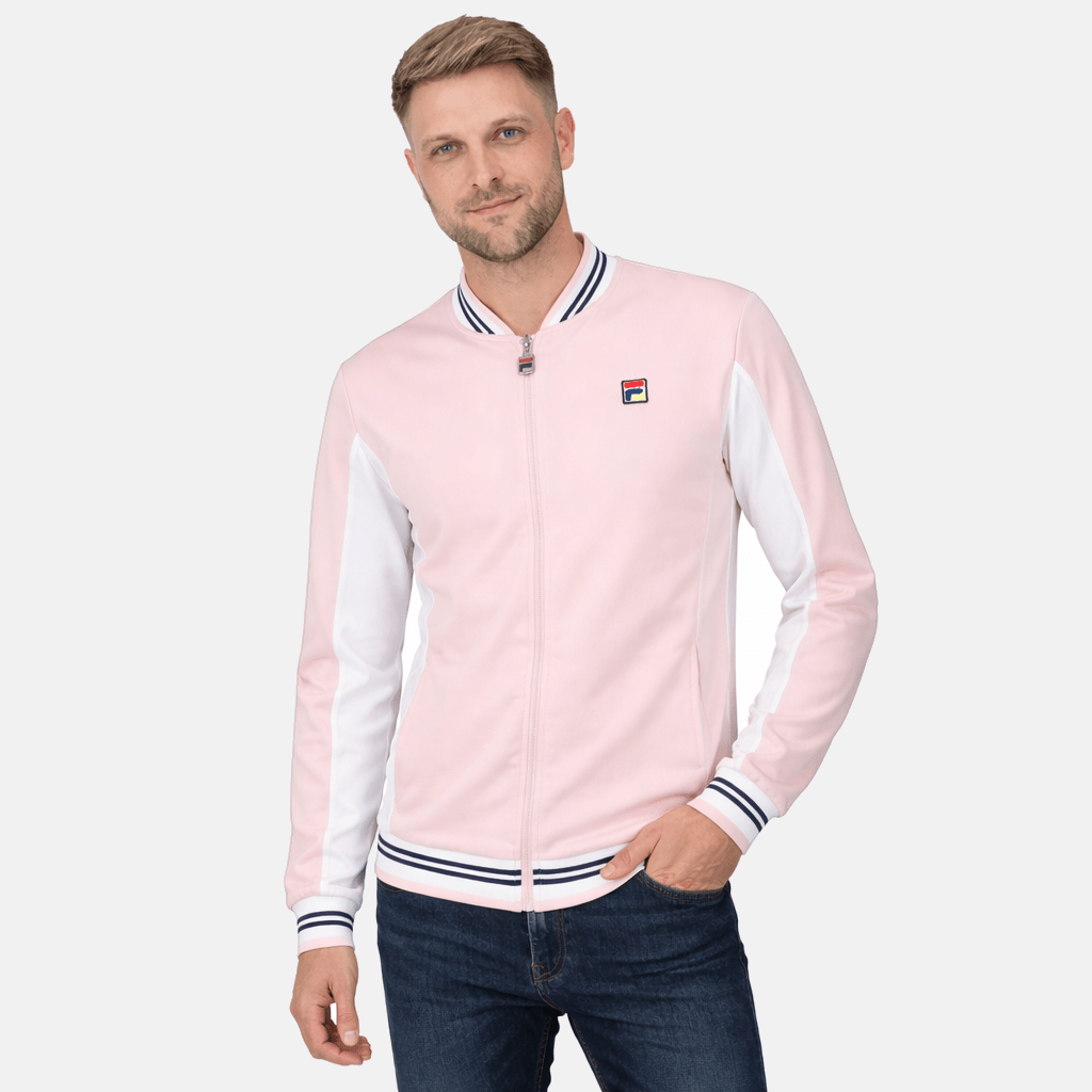 Fila Settanta Baseball Track Top Jacket Pale Lilac/White/Fila Navy | Studio DOS
