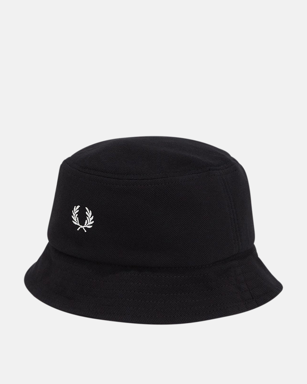 FRED PERRY CLASSIC PIQUE BUCKET HAT BLACK | Studio DOS