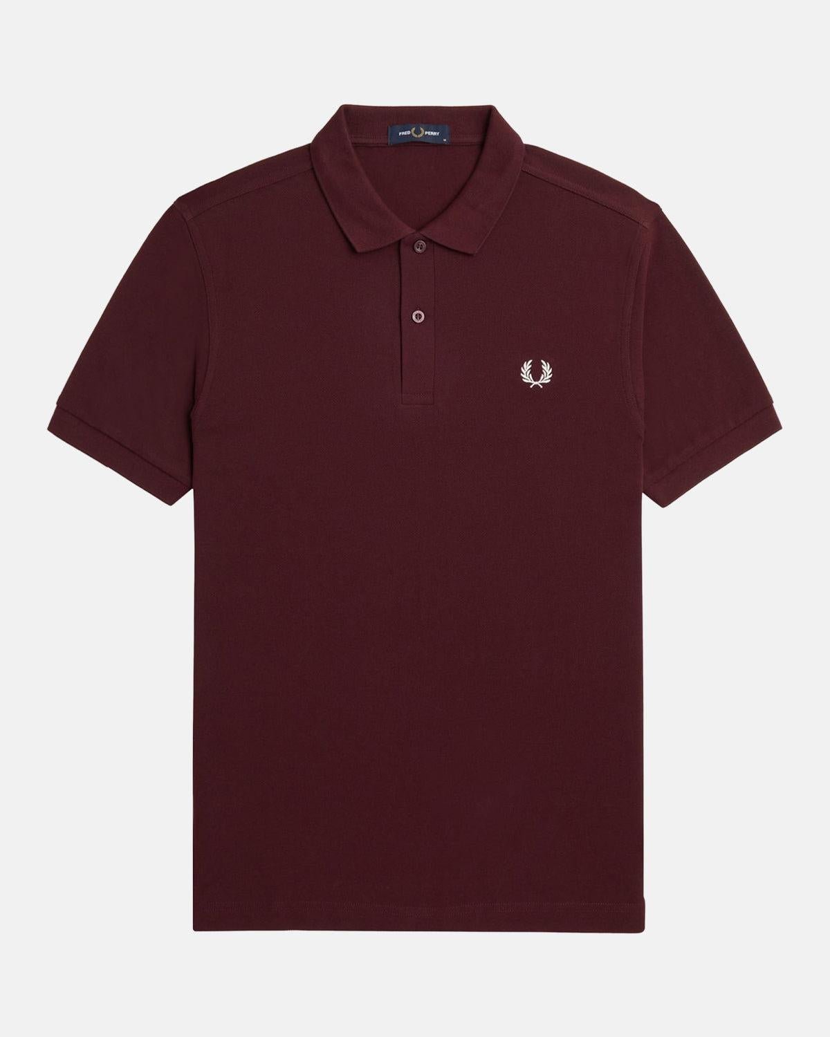 FRED PERRY M6000 POLO SHIRT OXBLOOD ECRU | Studio DOS