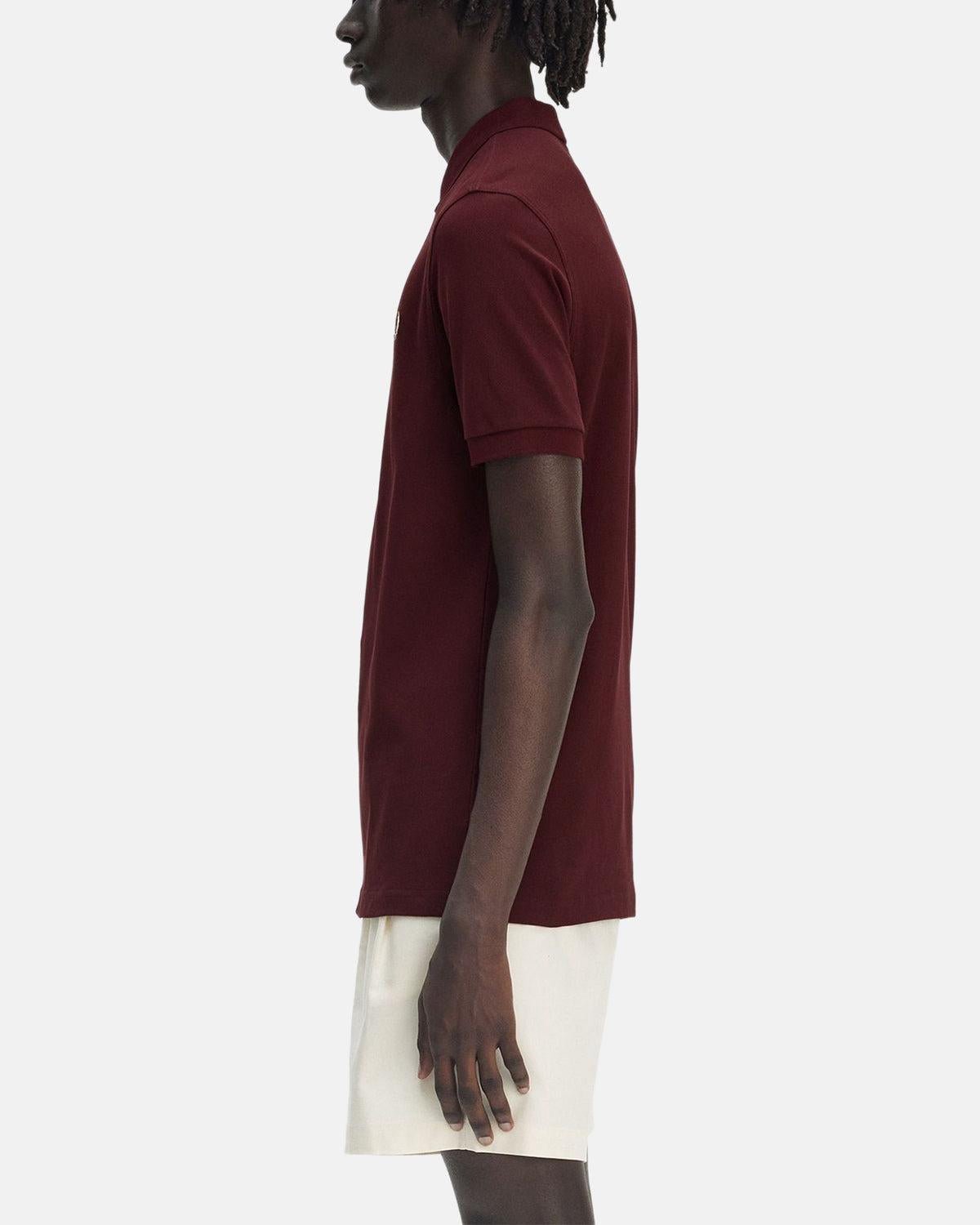 FRED PERRY M6000 POLO SHIRT OXBLOOD ECRU | Studio DOS