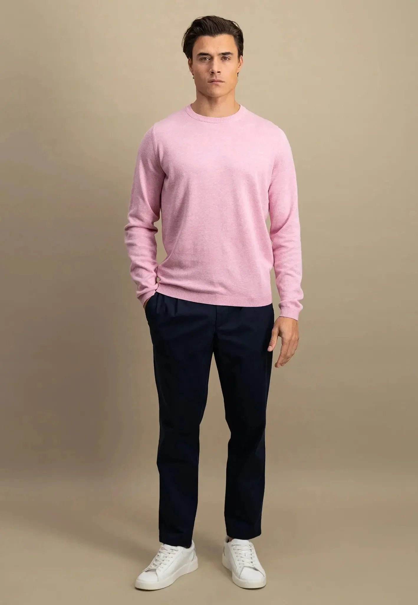 Fynch-Hatton Air Cotton Crewneck Knit Peony