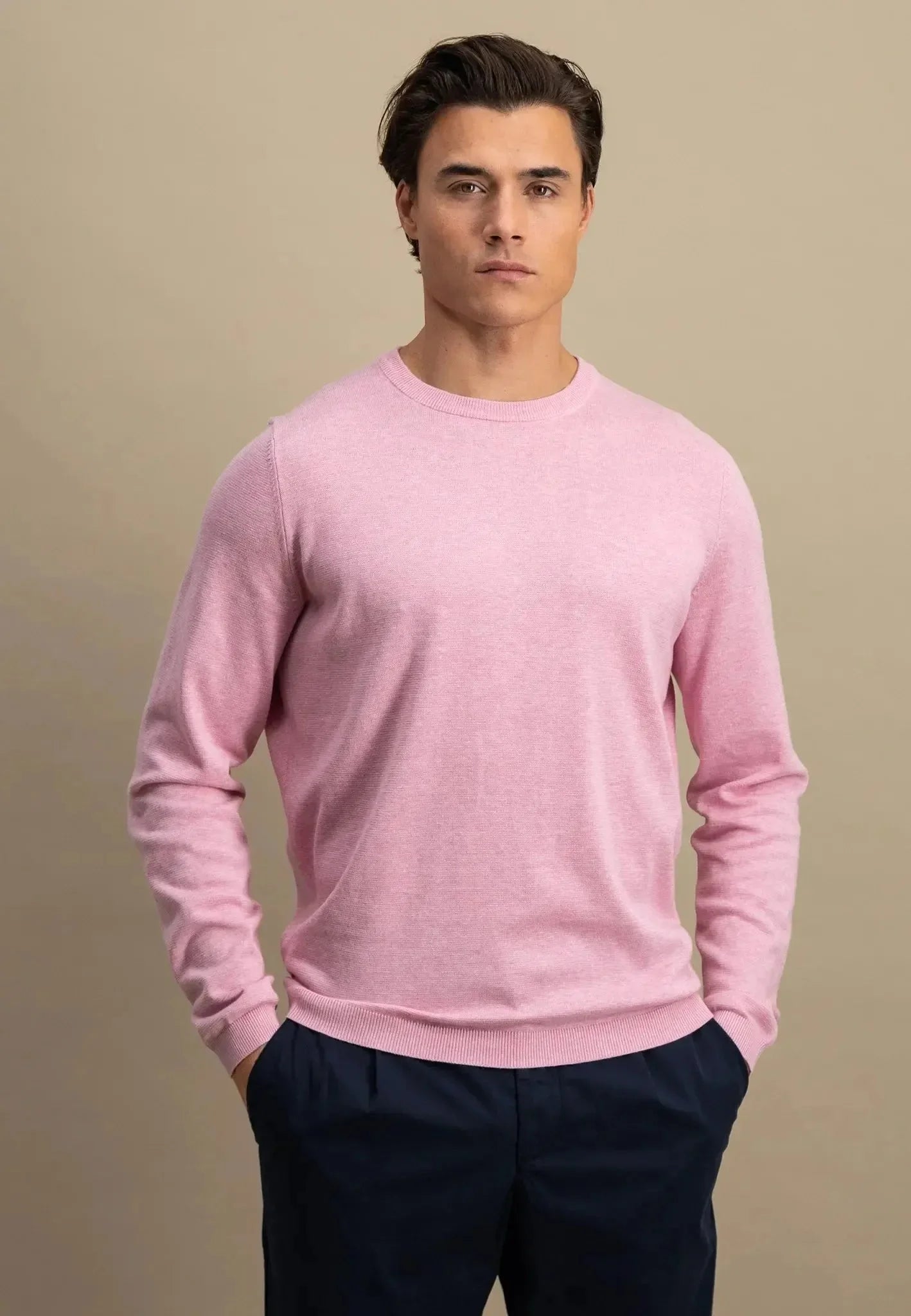Fynch-Hatton Air Cotton Crewneck Knit Peony
