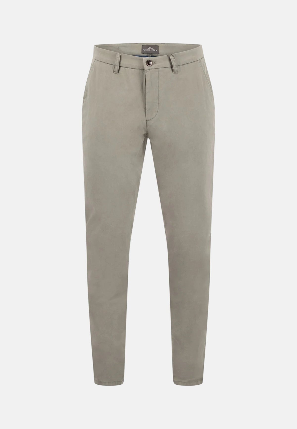 Fynch-Hatton Basic Stretch Cotton Chinos Khaki | Studio DOS