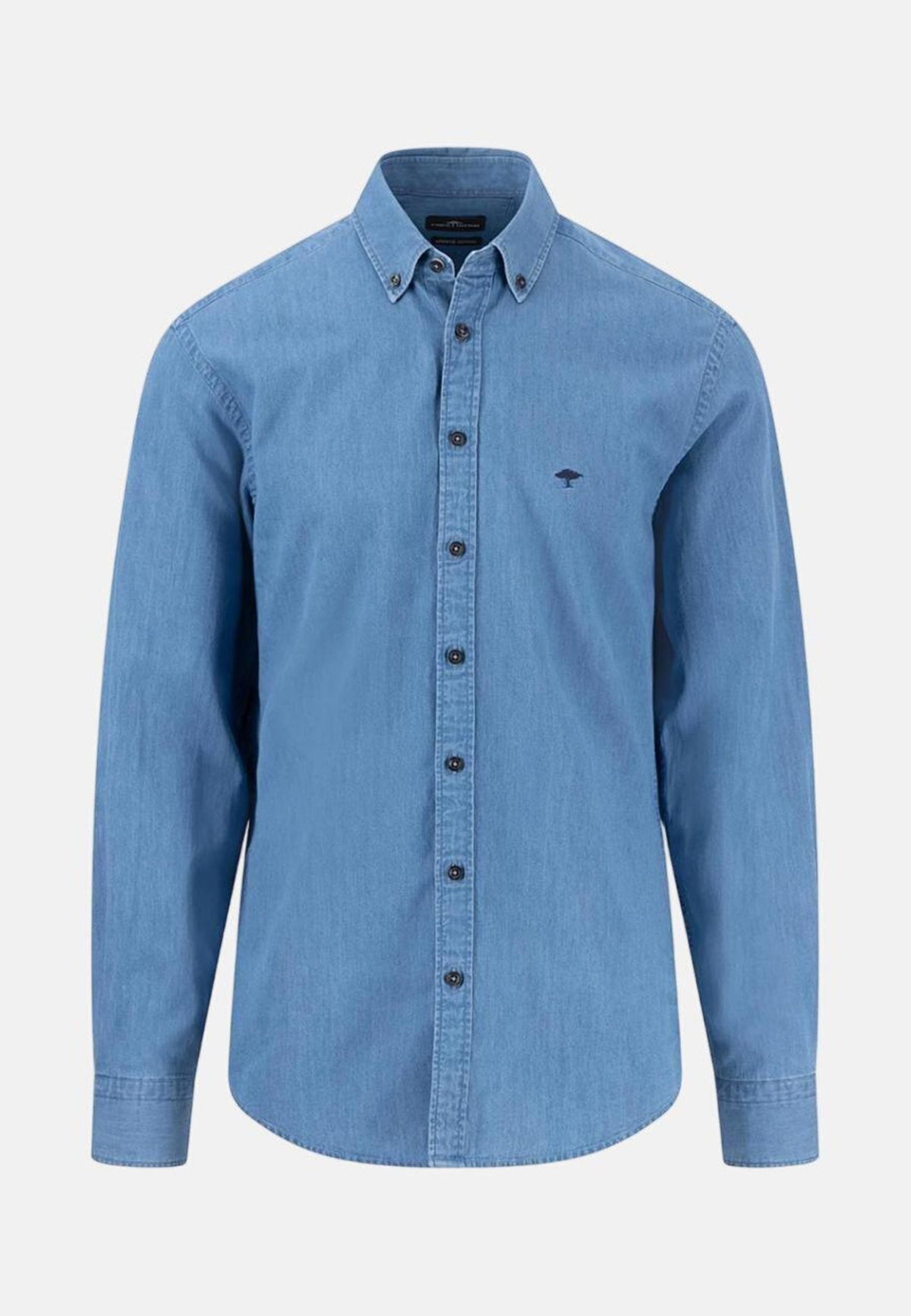 Fynch-Hatton Button Down Denim Shirt Crystal Blue | Studio DOS