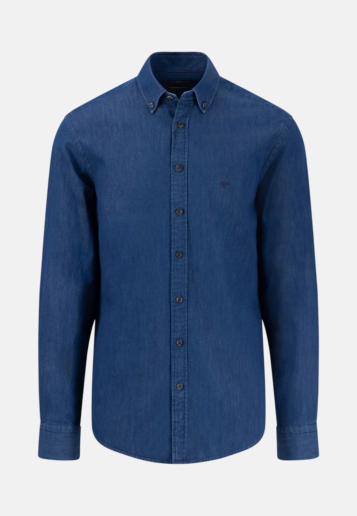 Fynch-Hatton Button Down Denim Shirt Dark Wash | Studio DOS