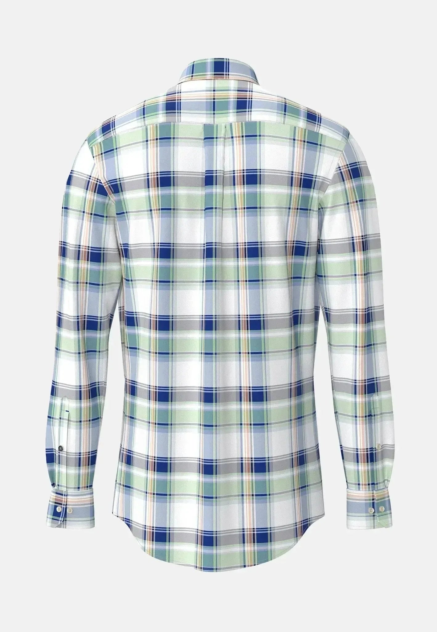 Fynch-Hatton Colorful Combi Check Shirt Strong Blue