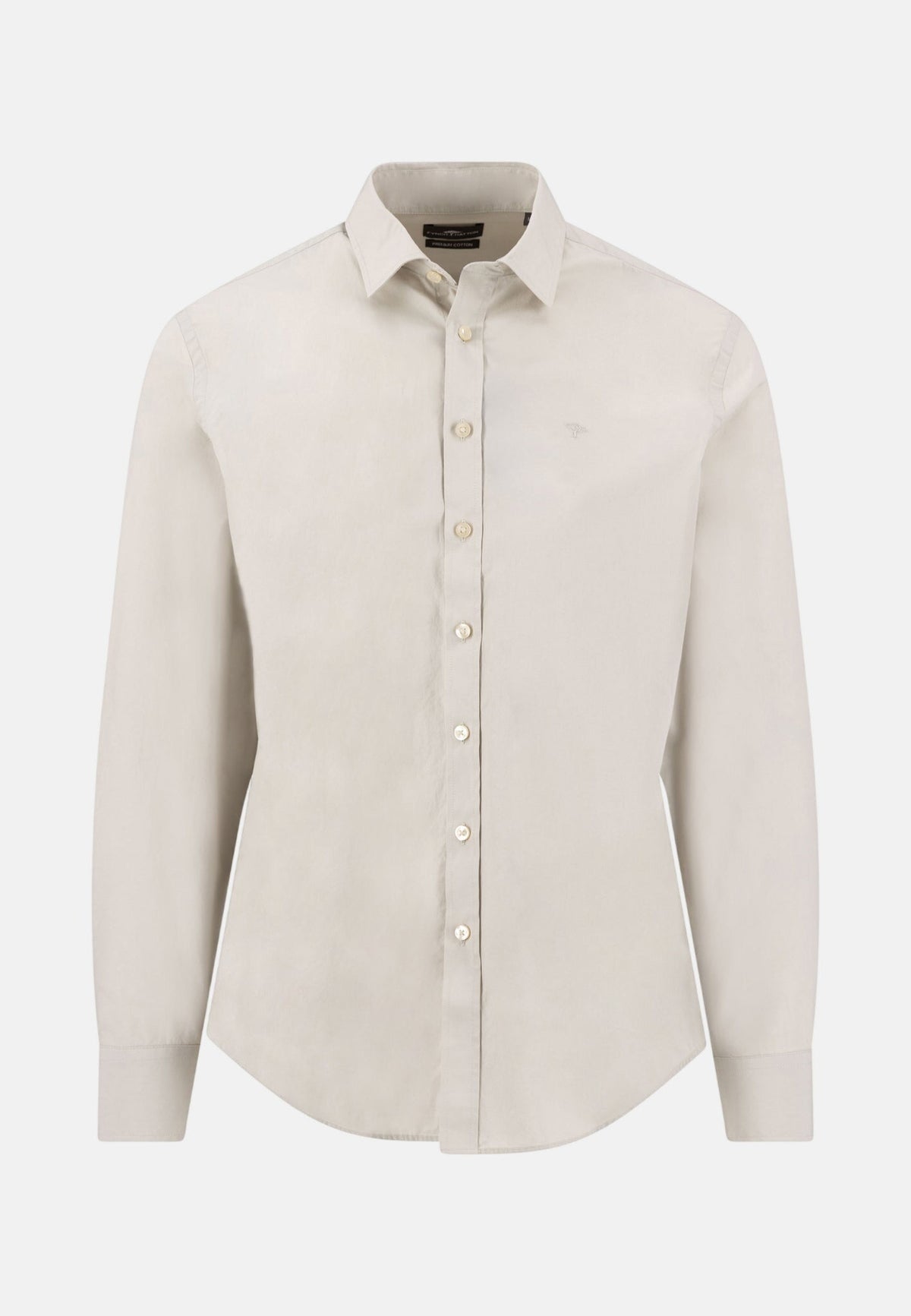 Fynch-Hatton Essential Poplin Shirt Cement | Studio DOS
