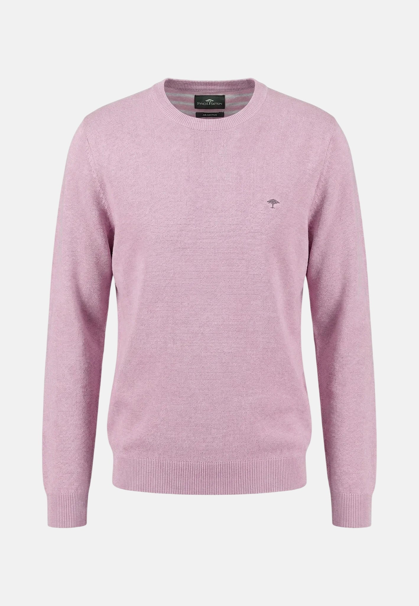 Fynch-Hatton Fine Knit Air Cotton Crewneck Sweater Magnolia | Studio DOS