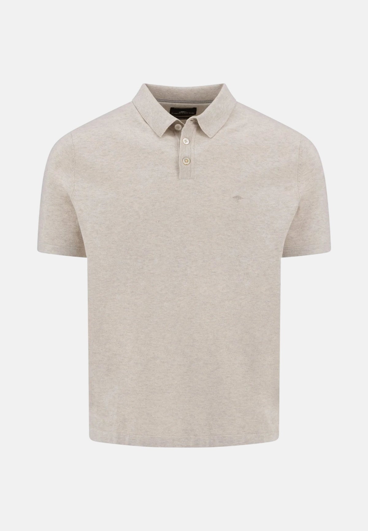 Fynch-Hatton Fine Knit Polo Shirt New Off-White | Studio DOS