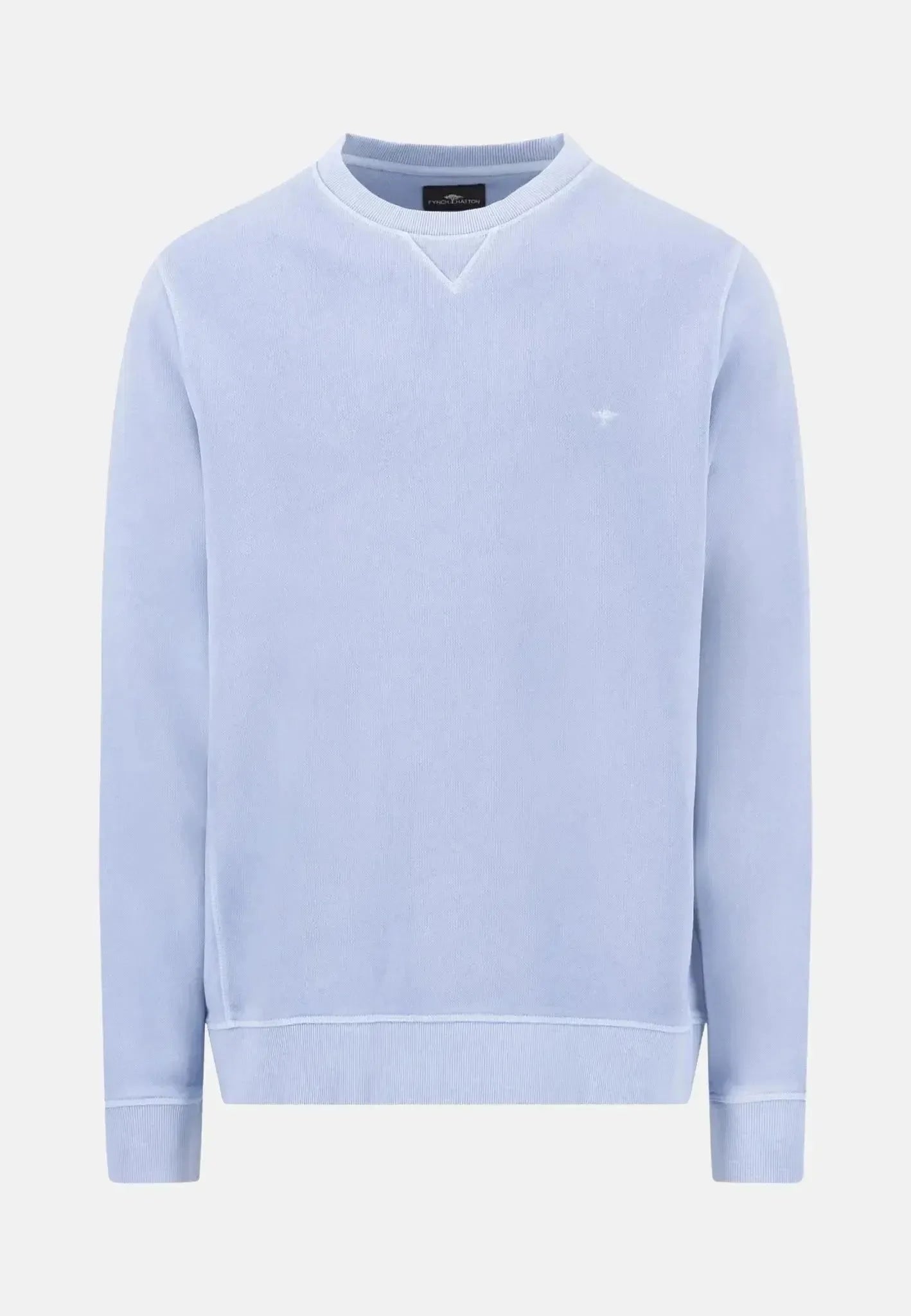 Fynch-Hatton Garment Dyed Crewneck Sweatshirt New Breeze