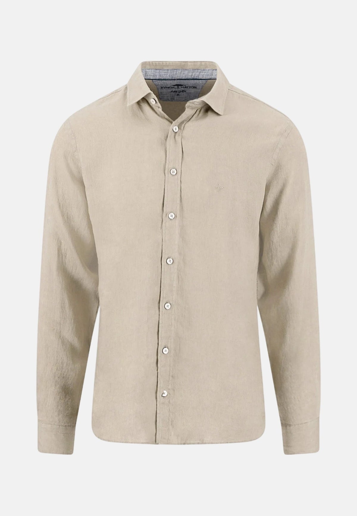 Fynch-Hatton Kent Collar Pure Linen Shirt Sand | Studio DOS