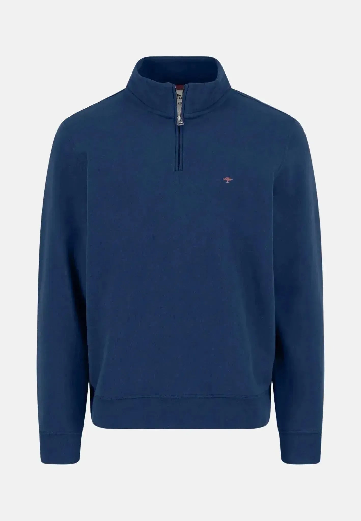 Fynch - Hatton Mens 1/4 Zip Stand Collar Cotton Sweat Midnight | Studio DOS