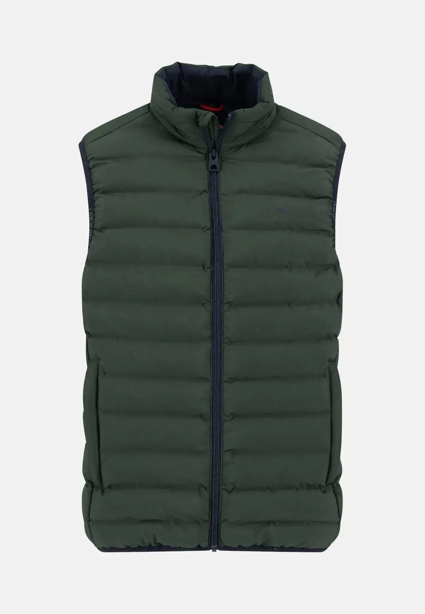 Fynch - Hatton Mens Basic Light Weight Gilet Dark Ivy | Studio DOS