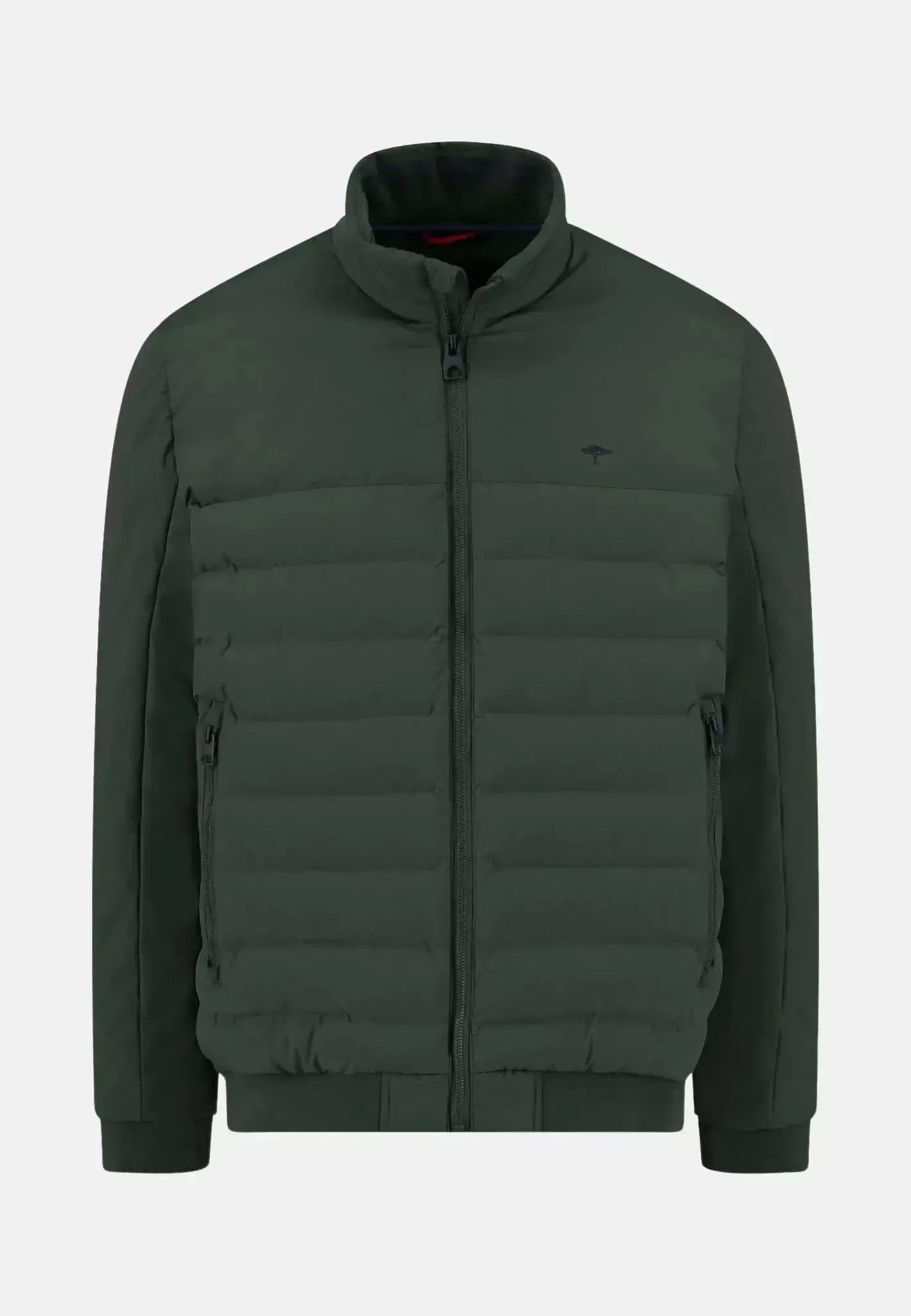 Fynch - Hatton Mens Basic Puffer Hybrid Jacket Dark Ivy | Studio DOS