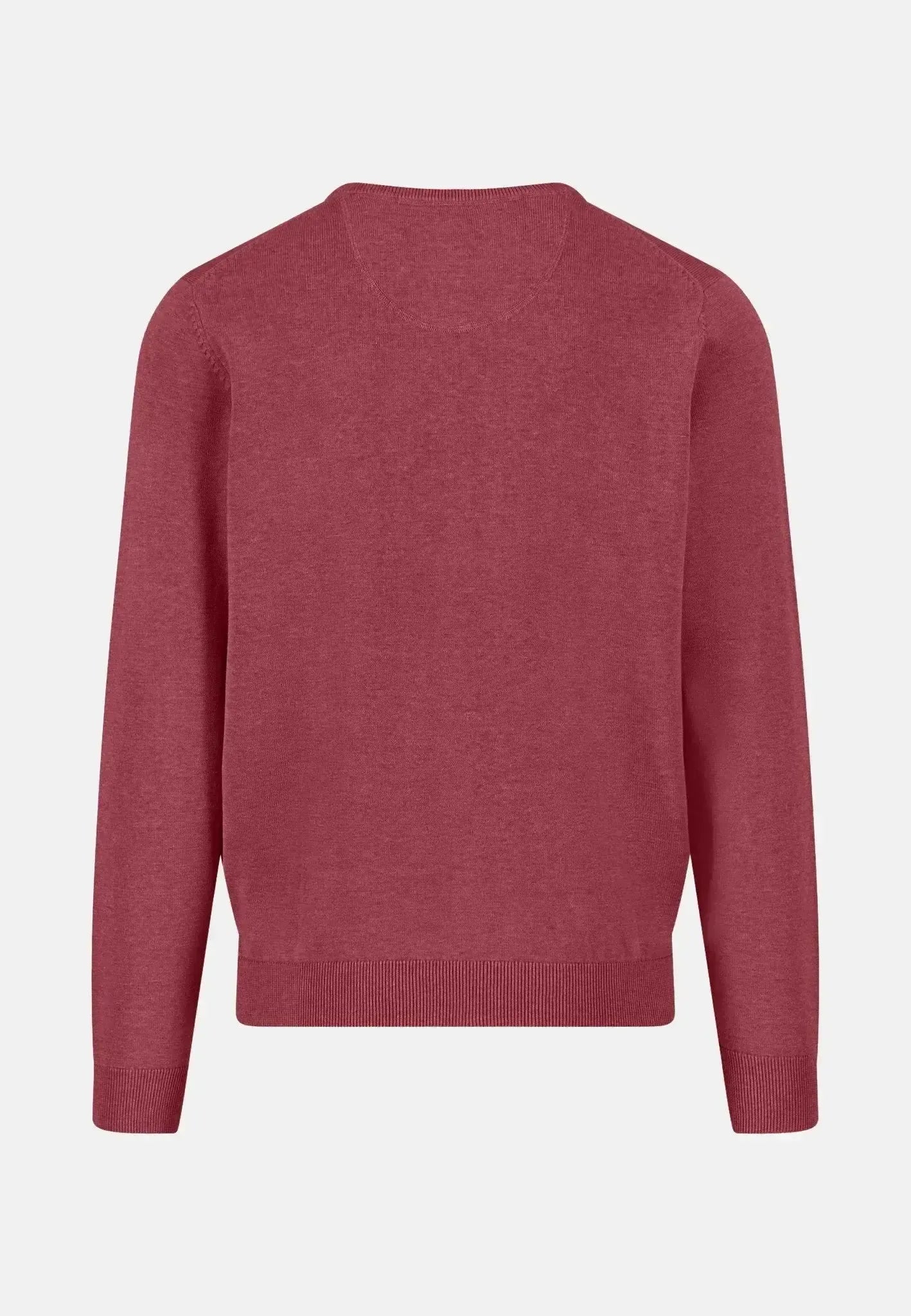 Fynch - Hatton Mens Fine Knit Cotton Crewneck Berry | Studio DOS