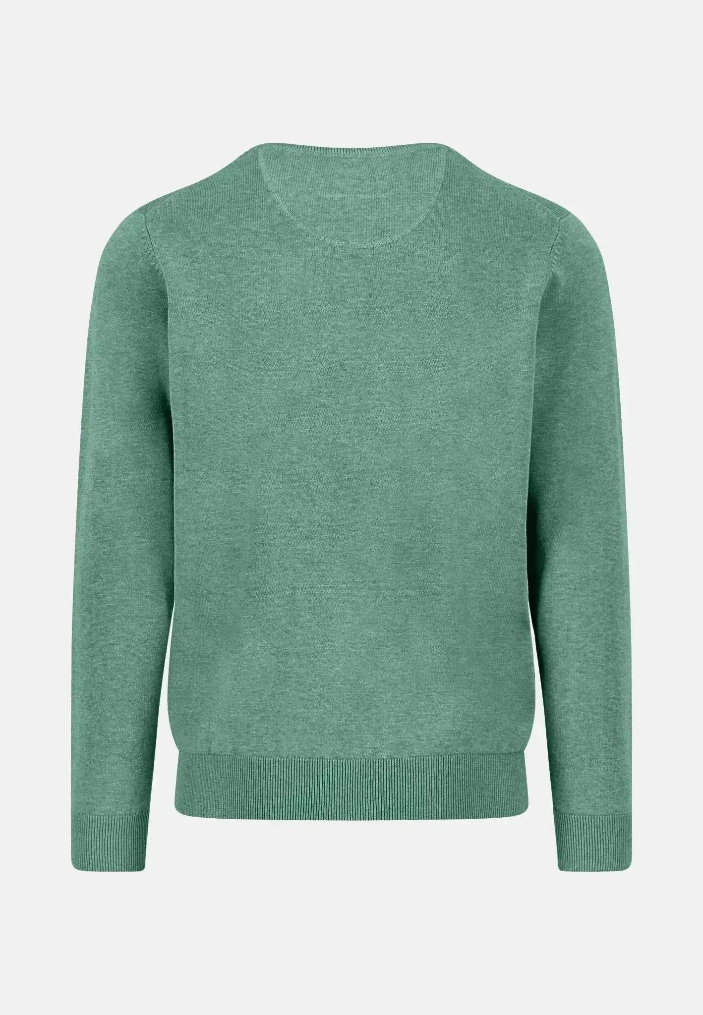 Fynch - Hatton Mens Fine Knit Cotton Crewneck Fern | Studio DOS