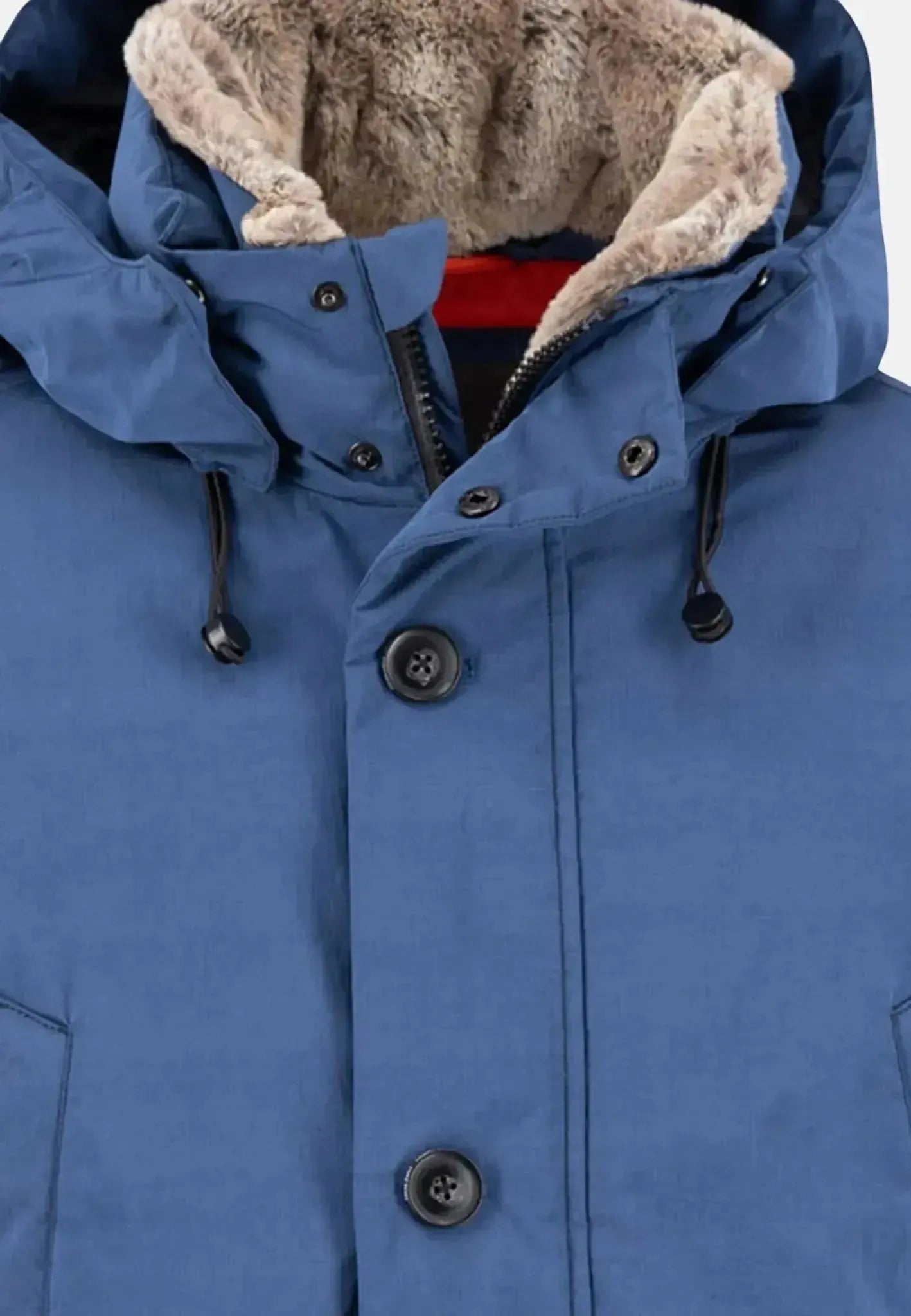 Fynch - Hatton Mens Hooded Winter Parka Jacket Misty Blue | Studio DOS