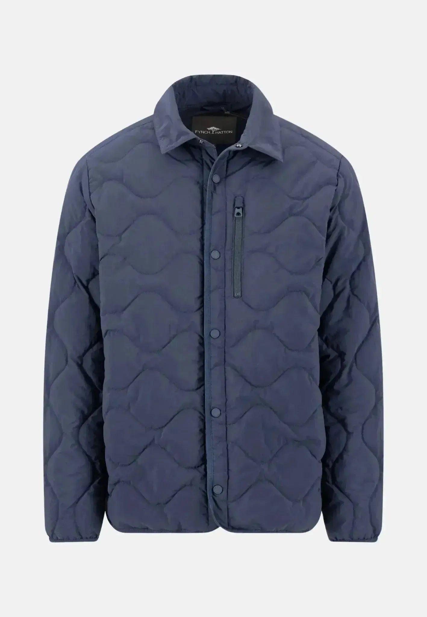 Fynch - Hatton Mens Lightweight Quilted Jacket Dark Navy | Studio DOS