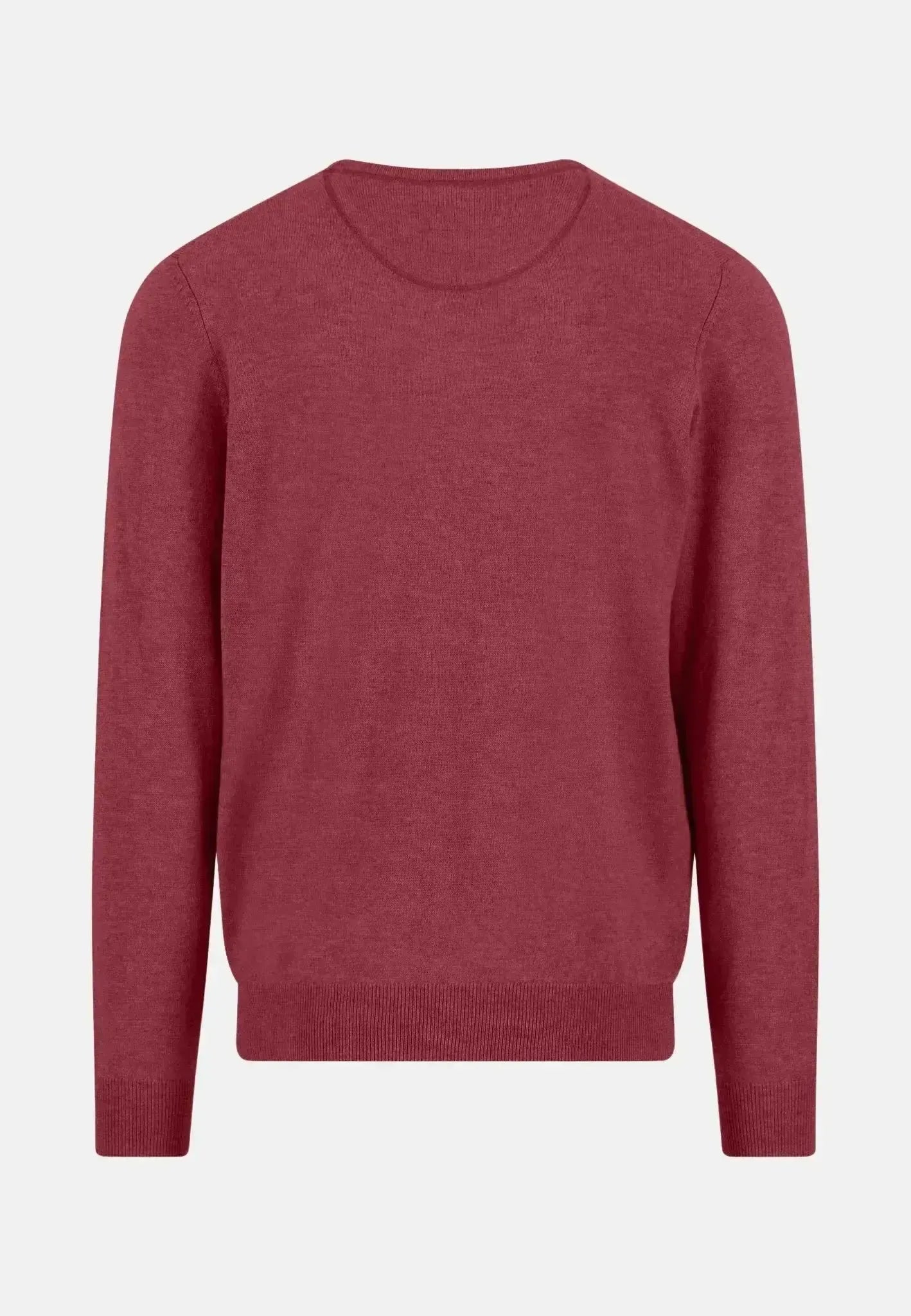 Fynch - Hatton Mens Merino Wool Cashmere Crewneck Knit Berry | Studio DOS