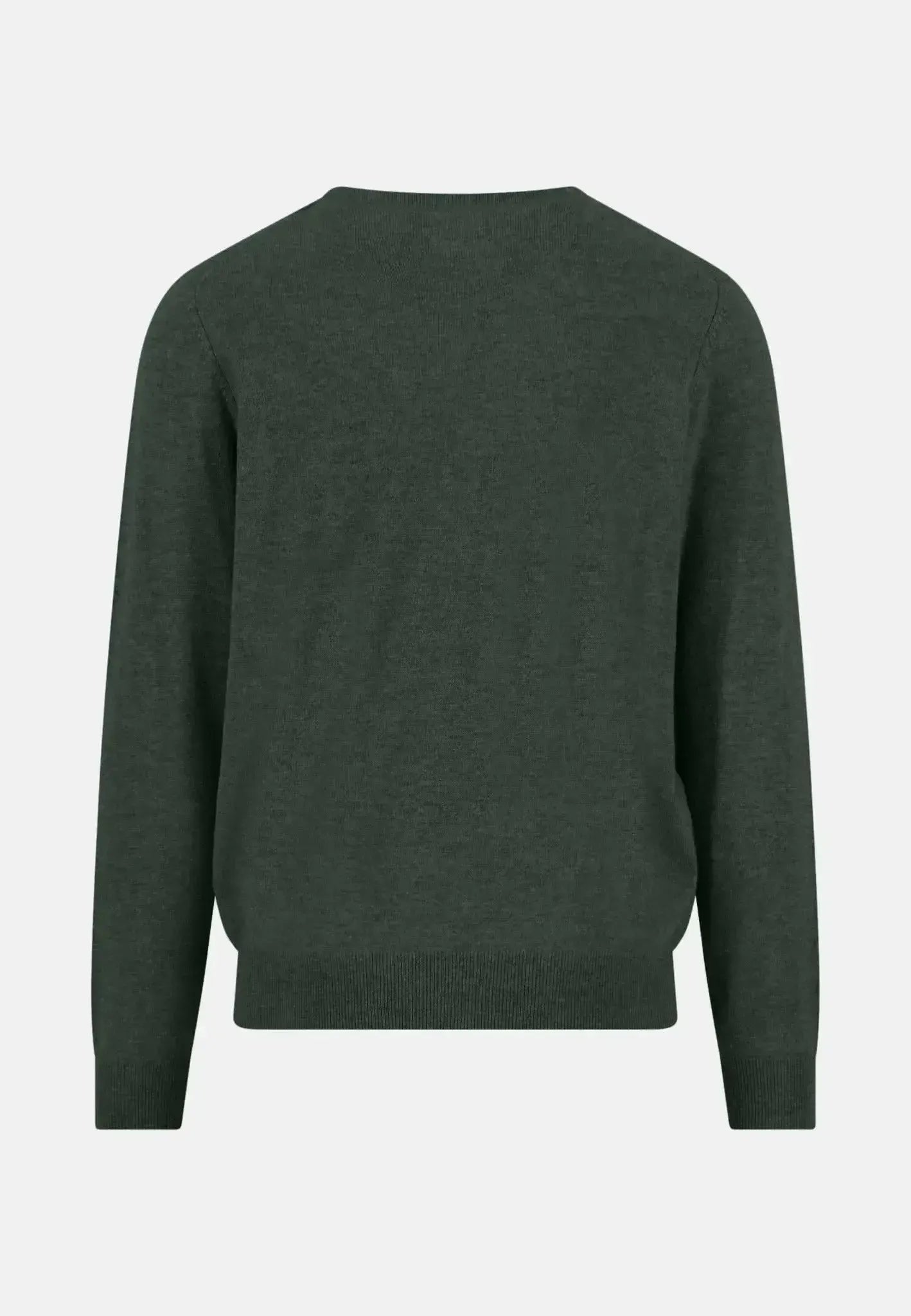 Fynch - Hatton Mens Merino Wool Cashmere Crewneck Knit Dark Ivy | Studio DOS