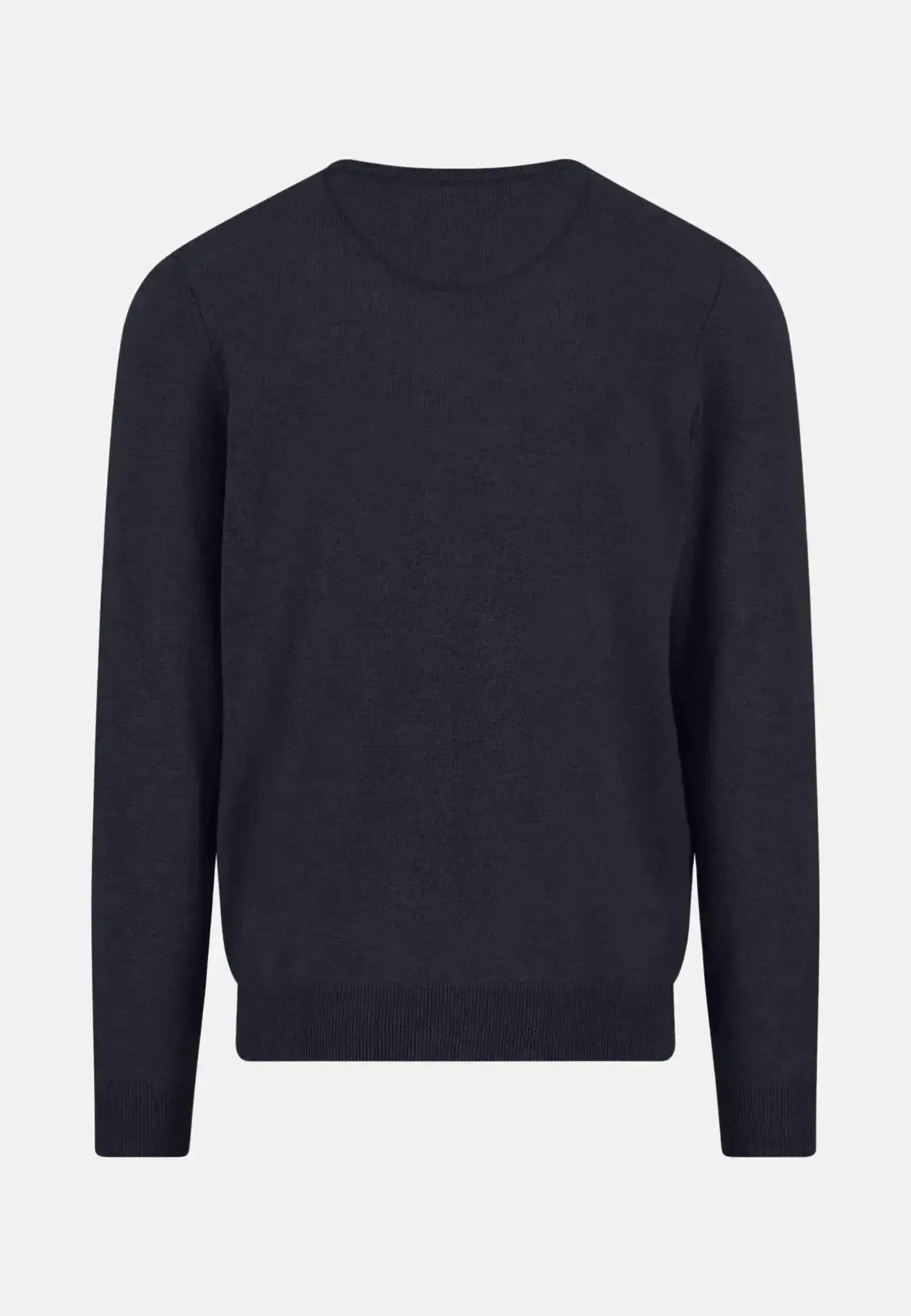 Fynch - Hatton Mens Merino Wool Cashmere Crewneck Knit Navy | Studio DOS